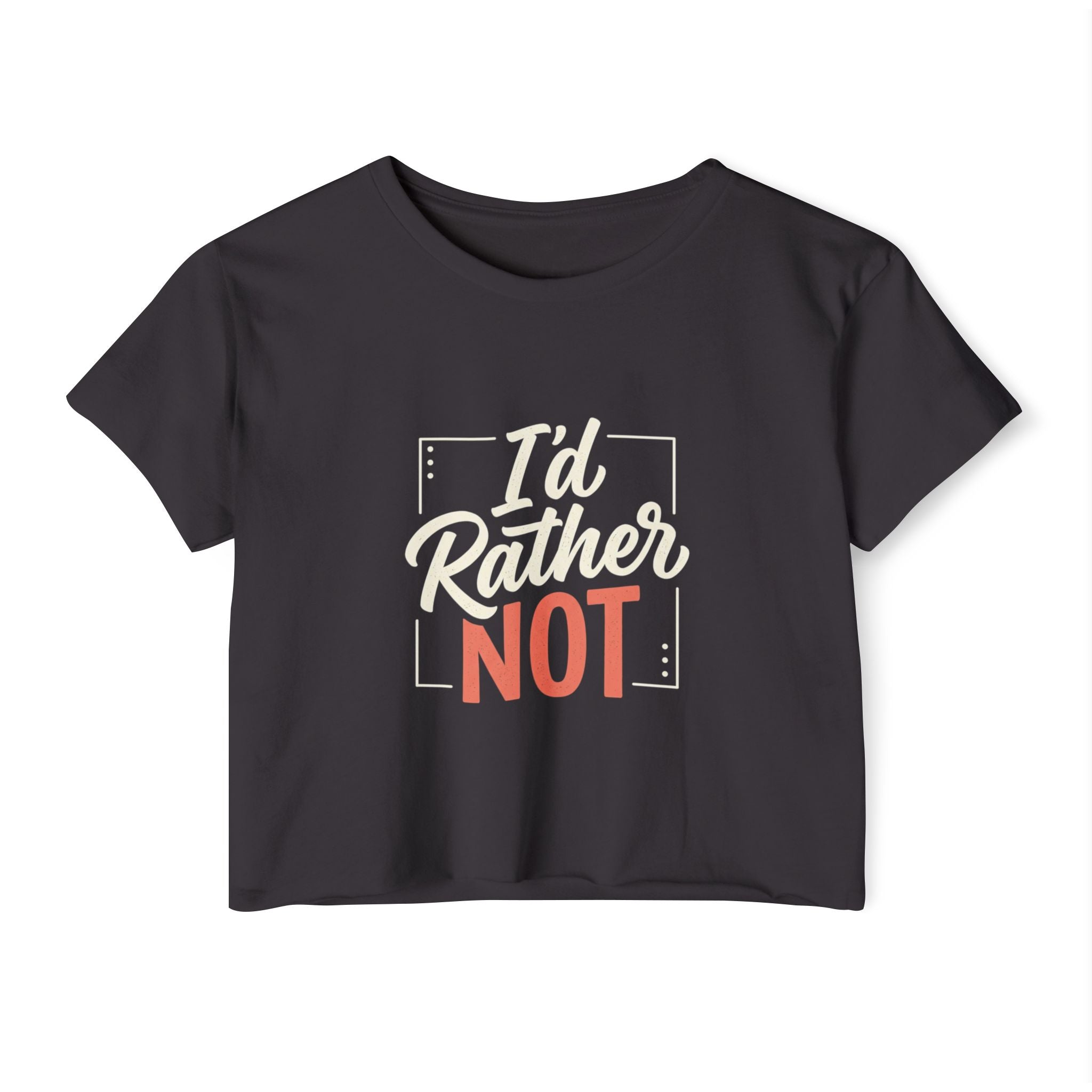 I'd Rather Not Women's Festival Crop Top