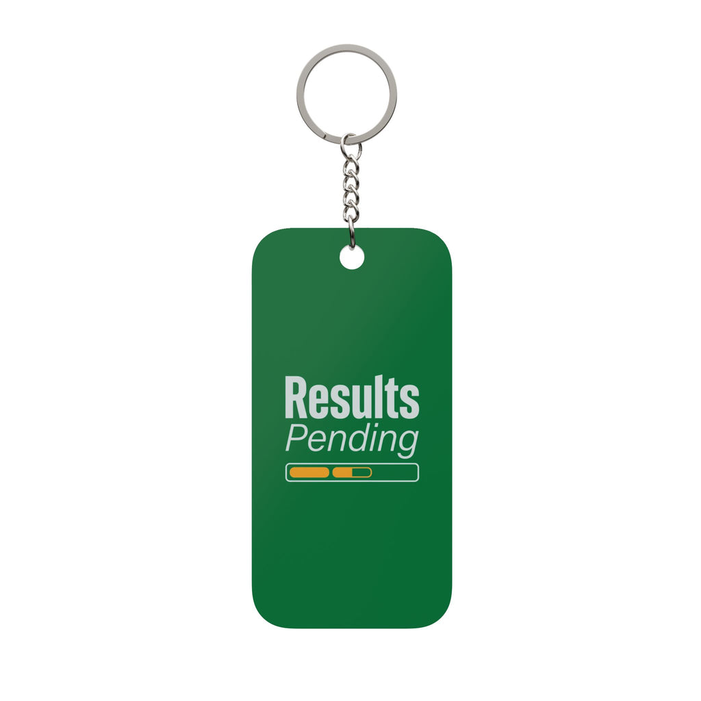 Results Pending Double-Sided Keychain Charm