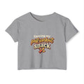 Earning My Post-Workout Snack Women's Festival Crop Top