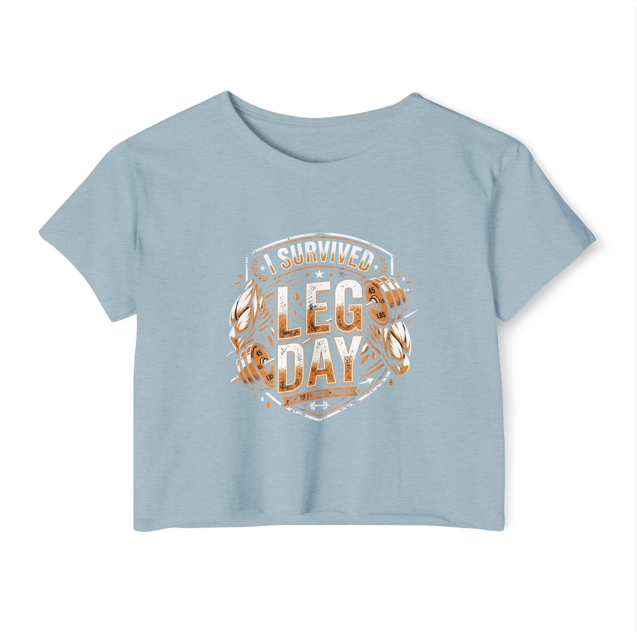 I Survived Leg Day Women's Festival Crop Top