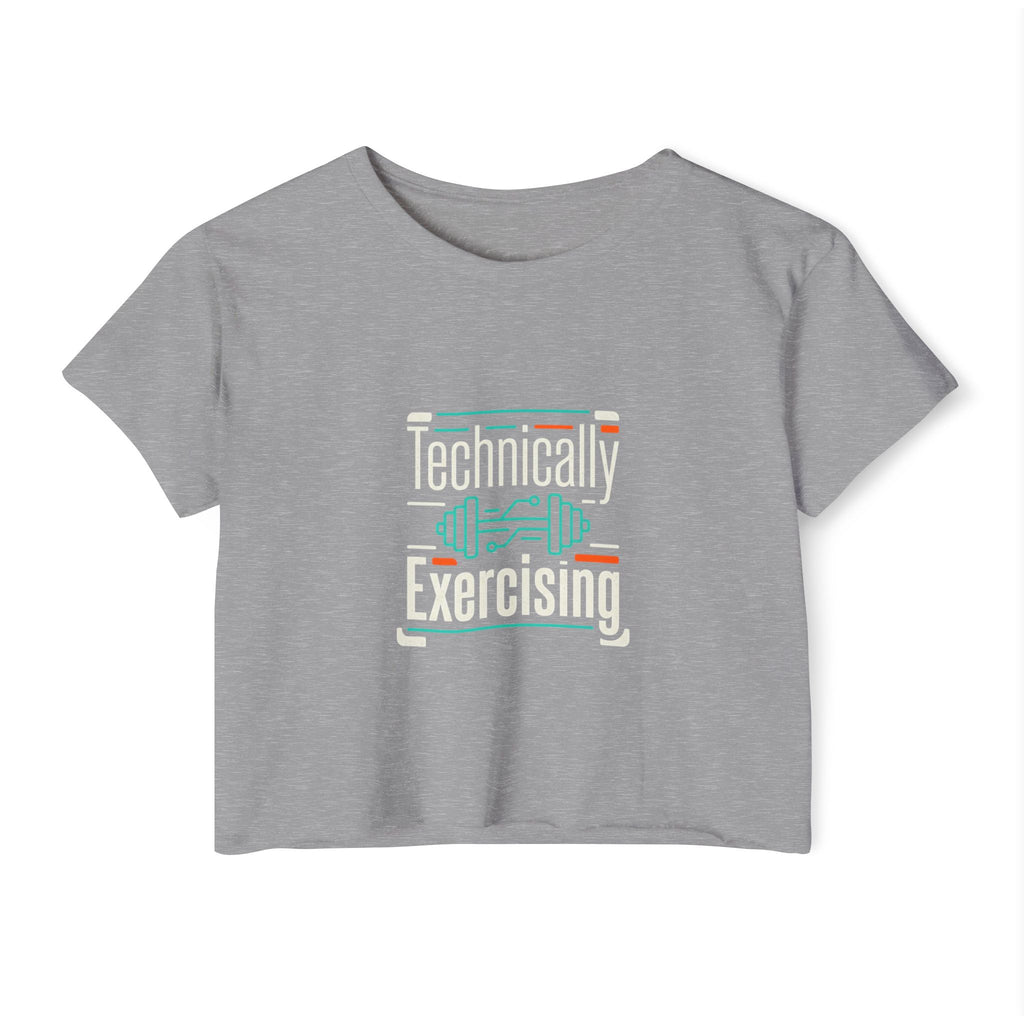 Technically Exercising Women's Festival Crop Top