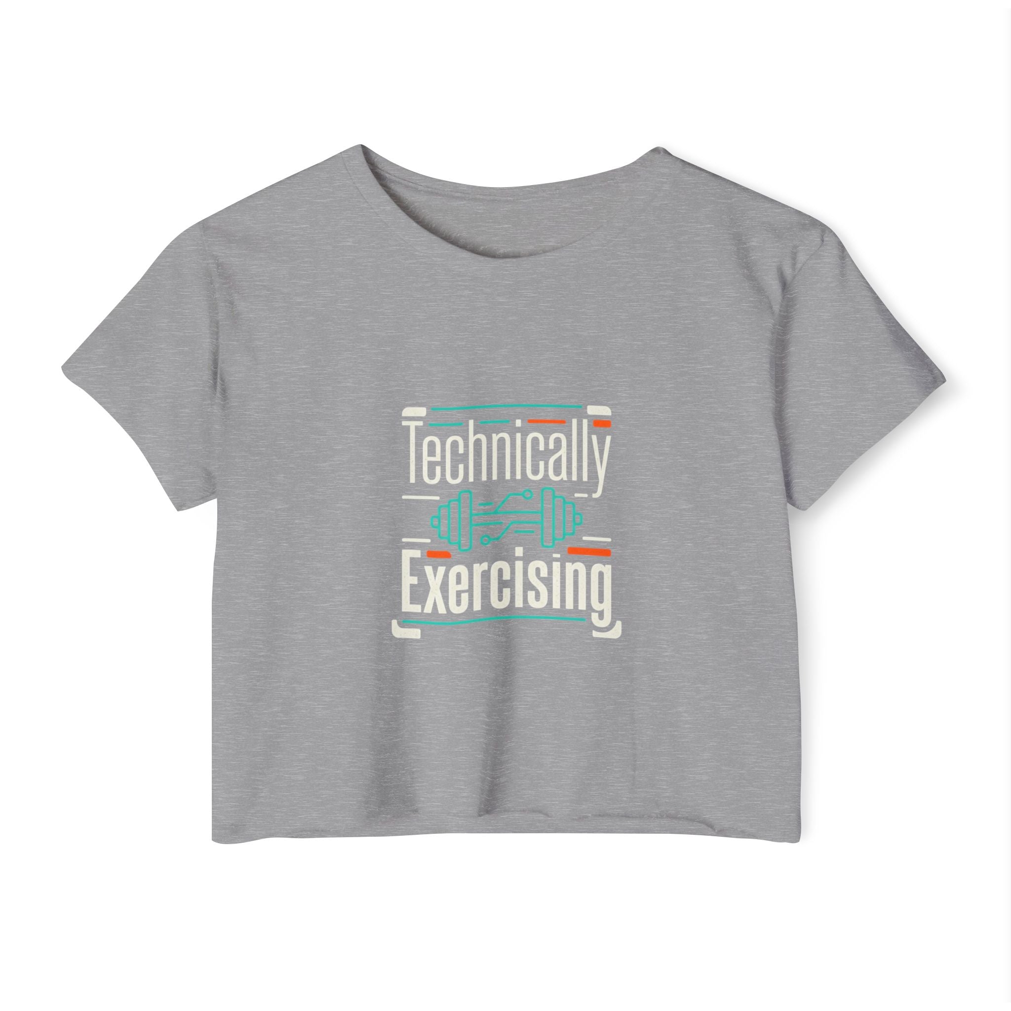 Technically Exercising Women's Festival Crop Top