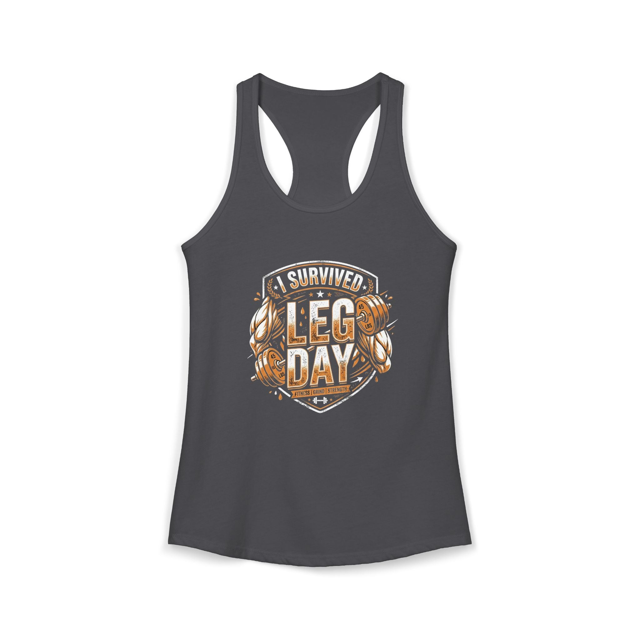I Survived Leg Day Women's Ideal Racerback Tank