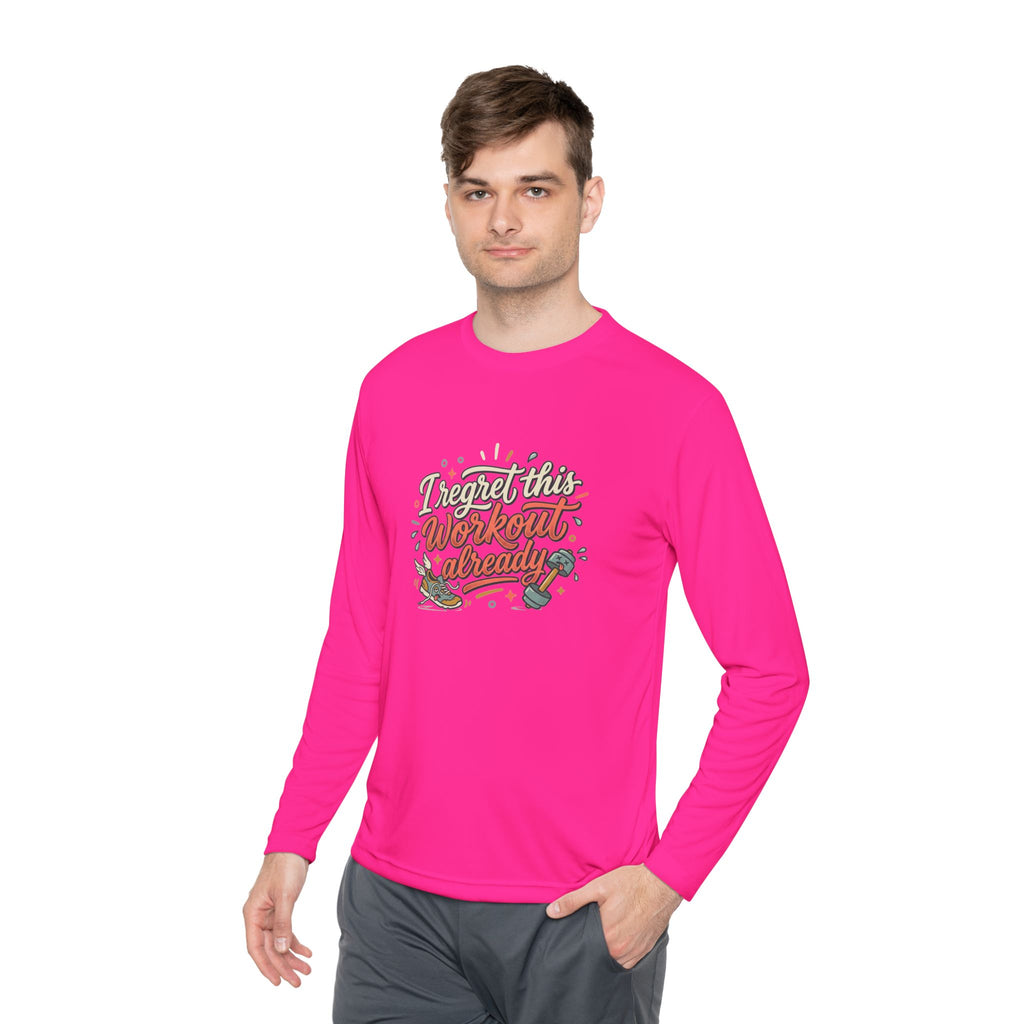 I Regret This Workout Already Unisex Lightweight Long Sleeve Tee