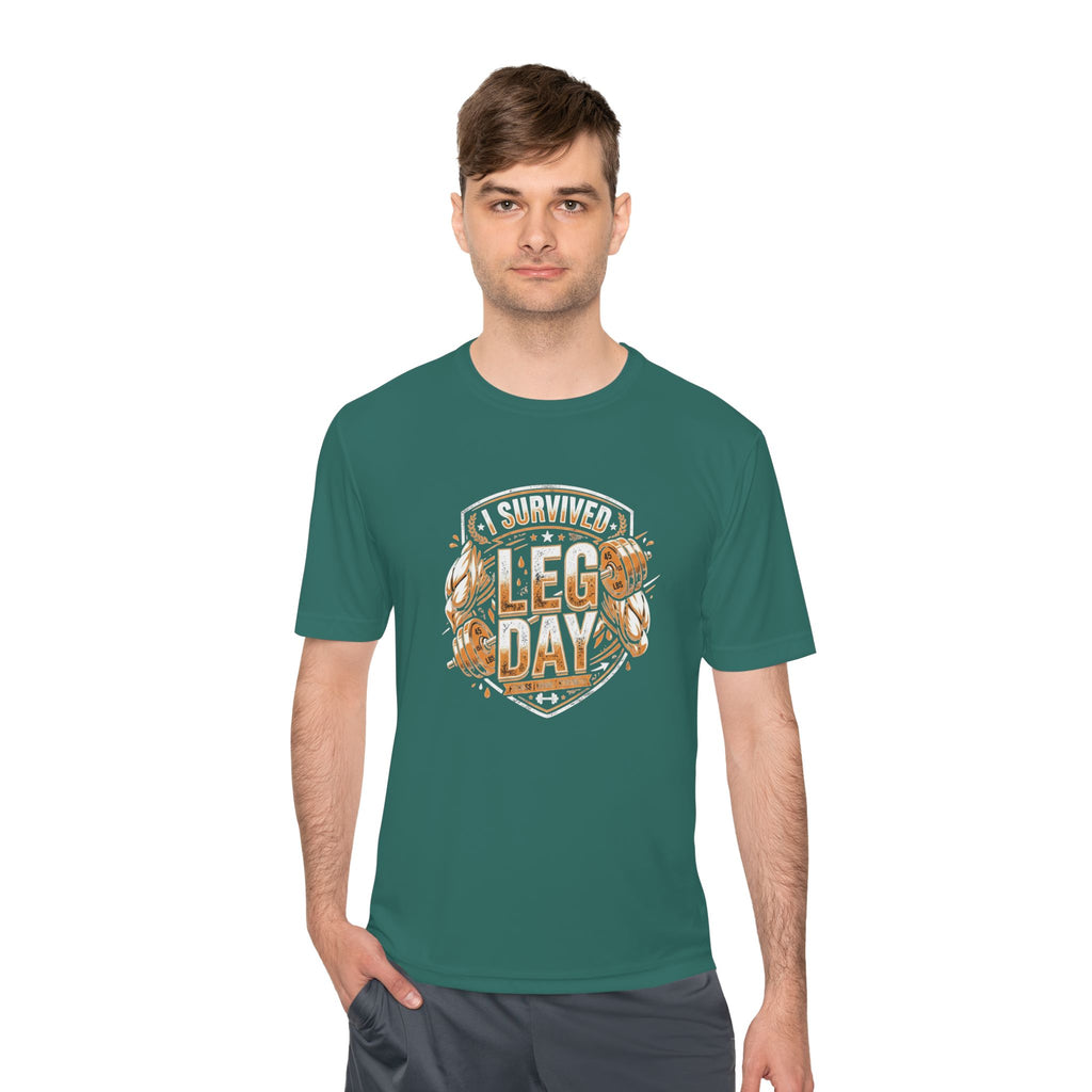 I Survived Leg Day Unisex Moisture Wicking Tee