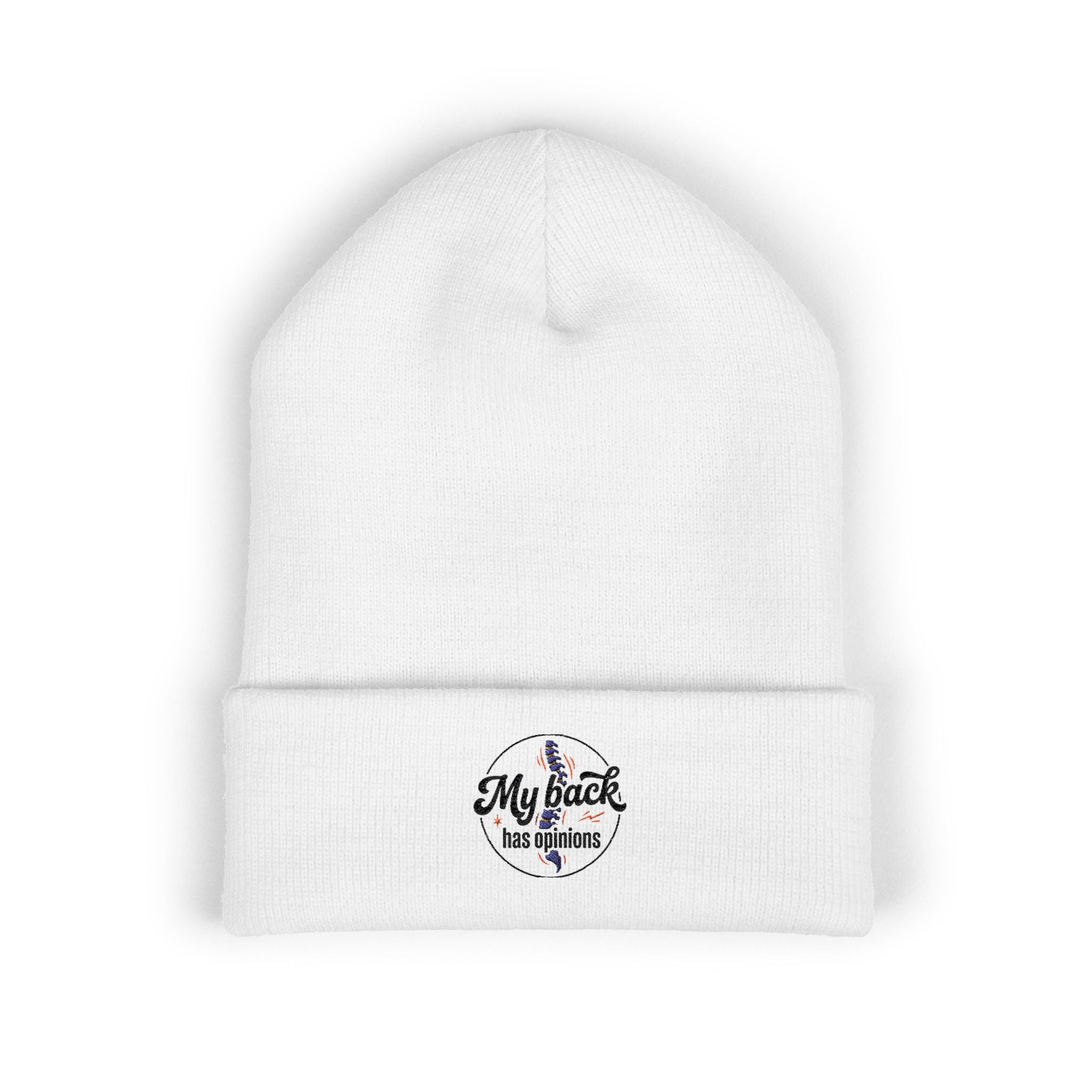 My Back Has Opinions Classic Cuffed Beanie (Embroidery)