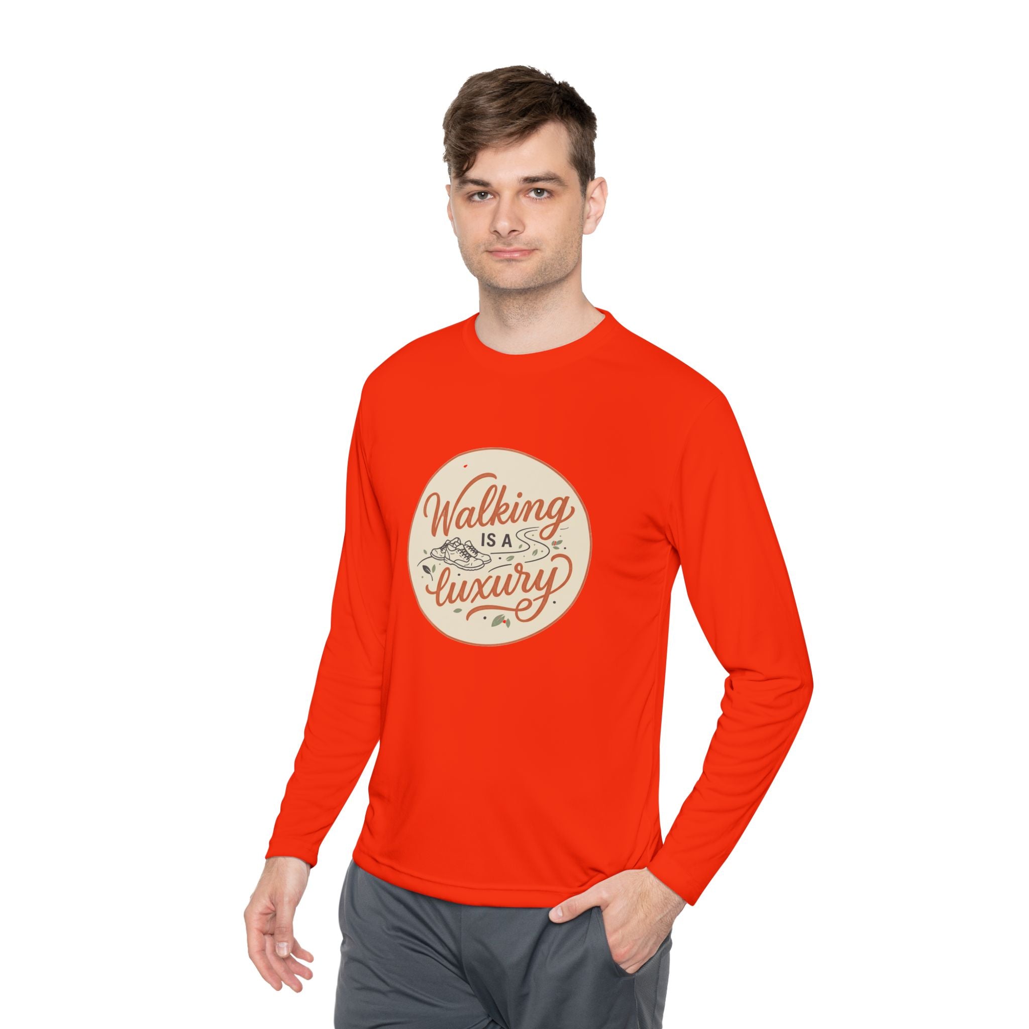 Walking is a Luxury Unisex Lightweight Long Sleeve Tee