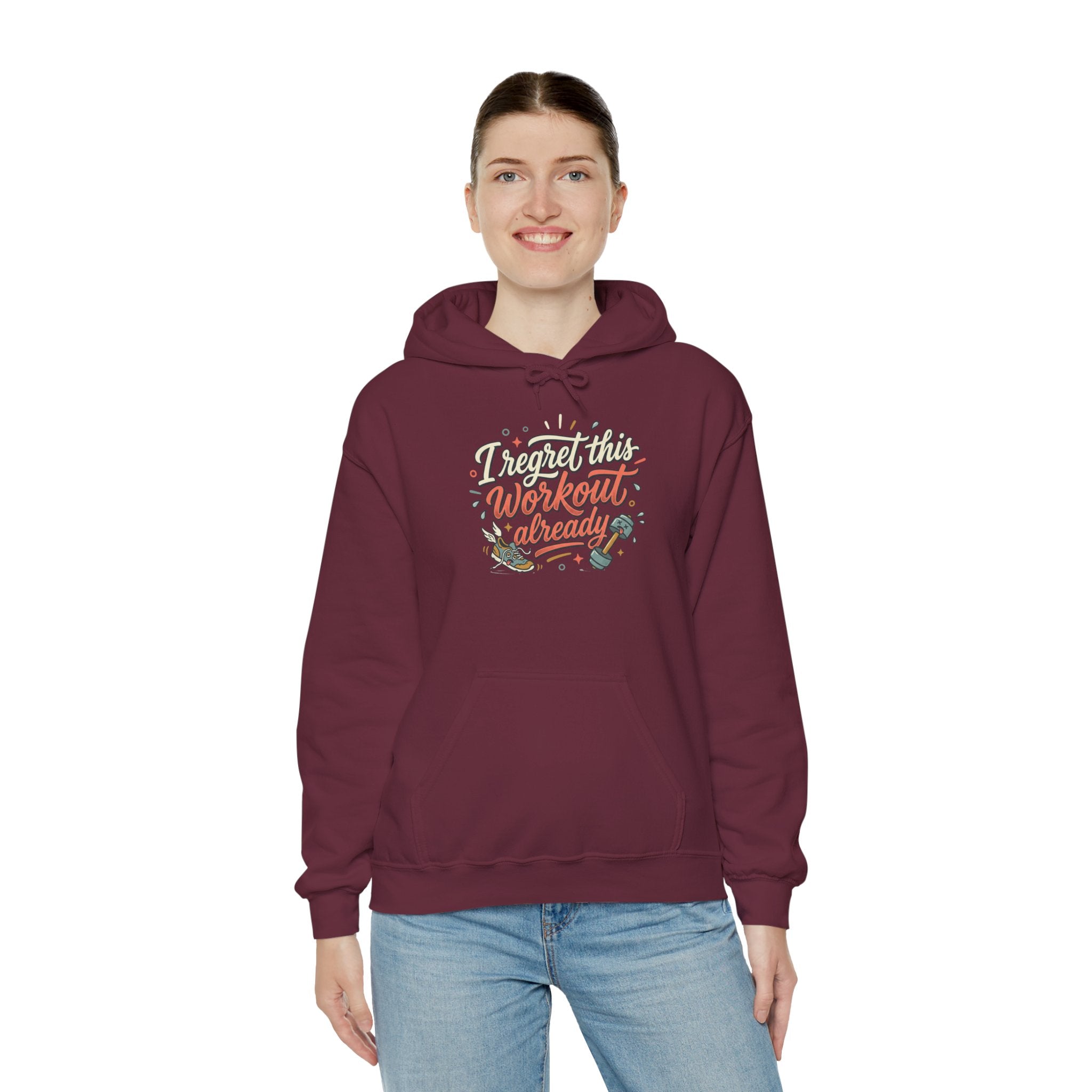 I Regret This Workout Unisex Heavy Blend™ Hooded Sweatshirt