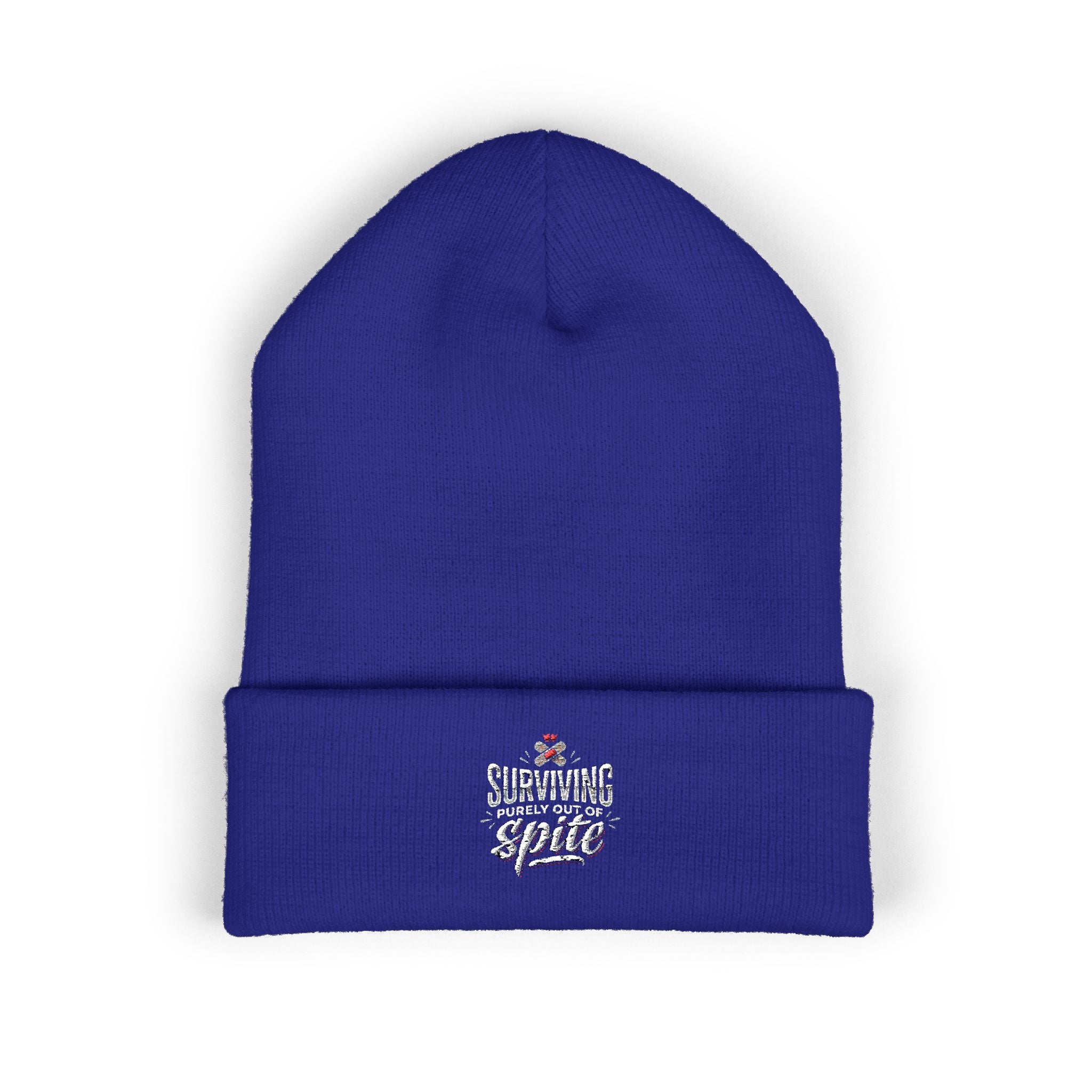 Surviving Purely Out of Spite Classic Cuffed Beanie (Embroidery)