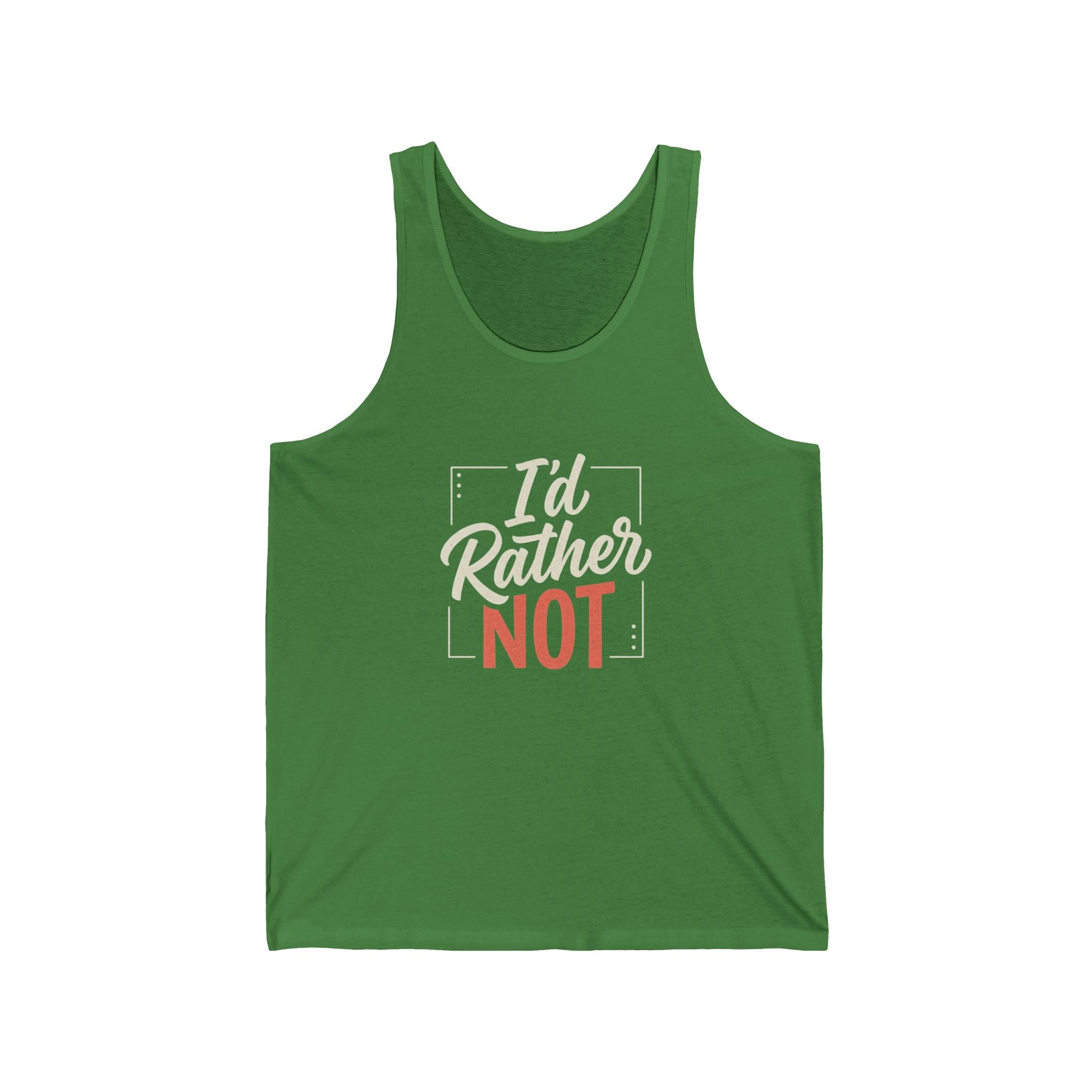 I'd Rather Not Unisex Jersey Tank