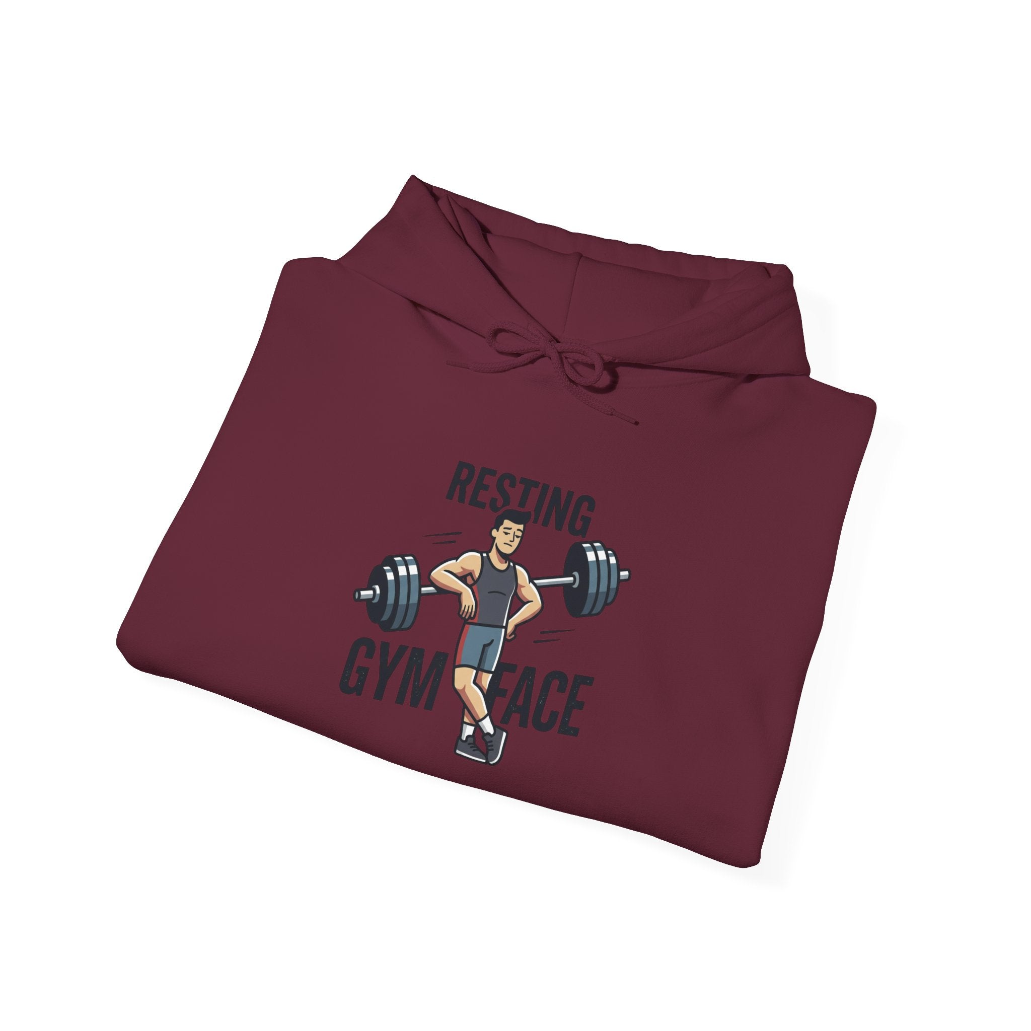 Resting Gym Face Unisex Heavy Blend™ Hooded Sweatshirt