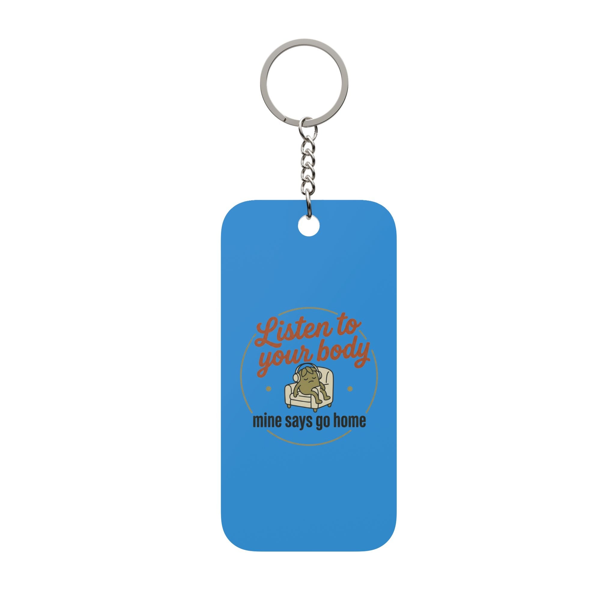 Listen to Your Body Double-Sided Keychain Charm