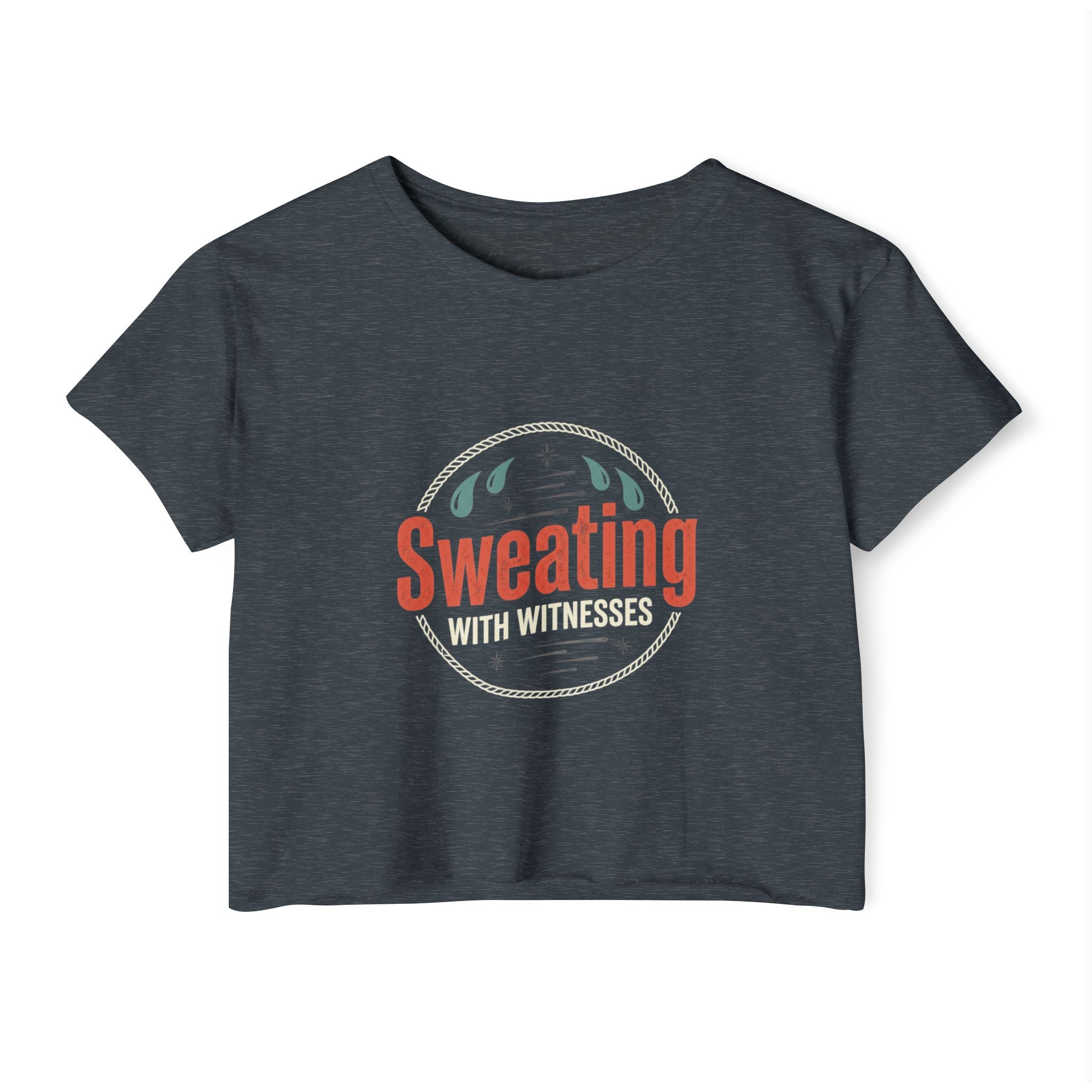 Sweating with Witnesses Women's Festival Crop Top