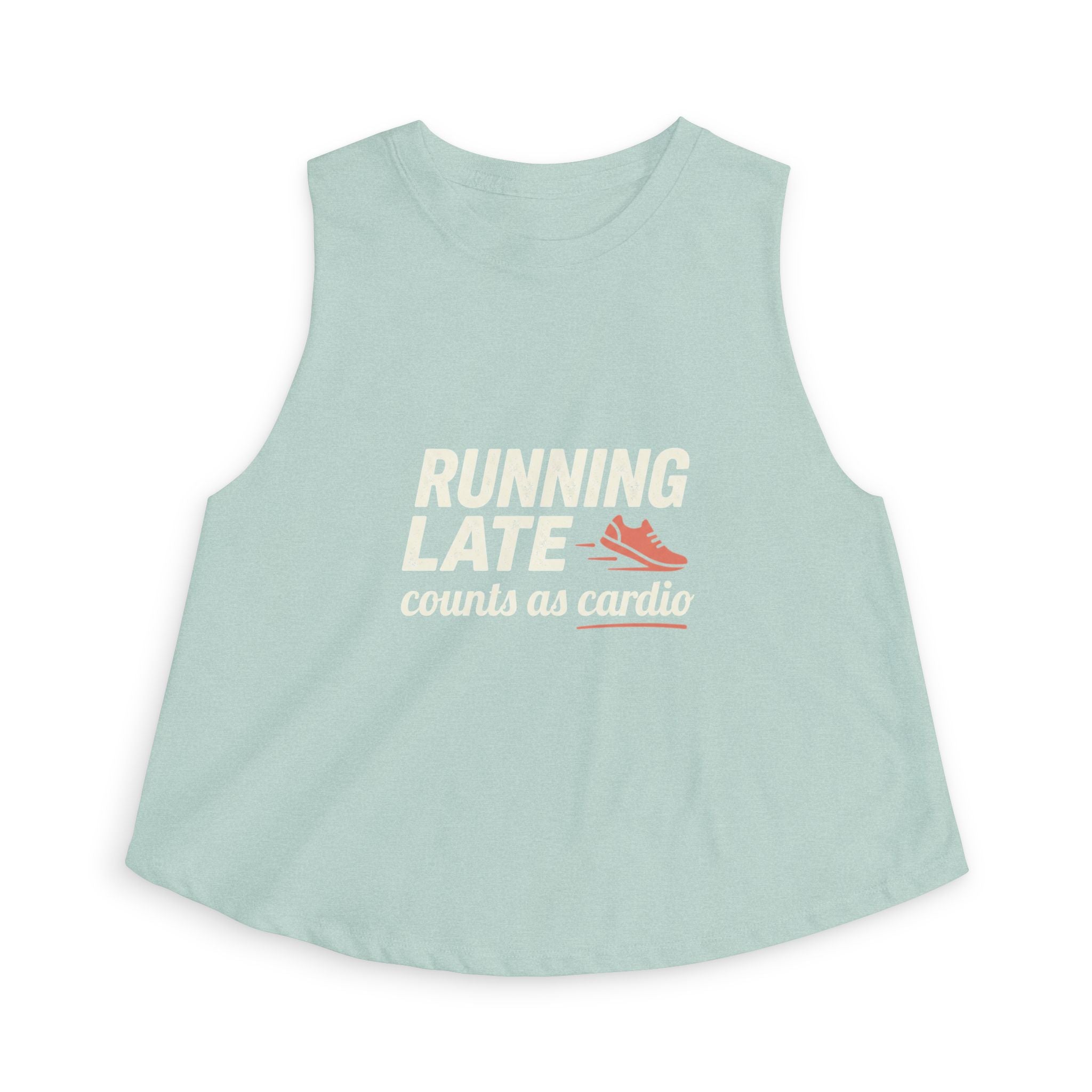 Running Late Counts as Cardio Women's Crop Top