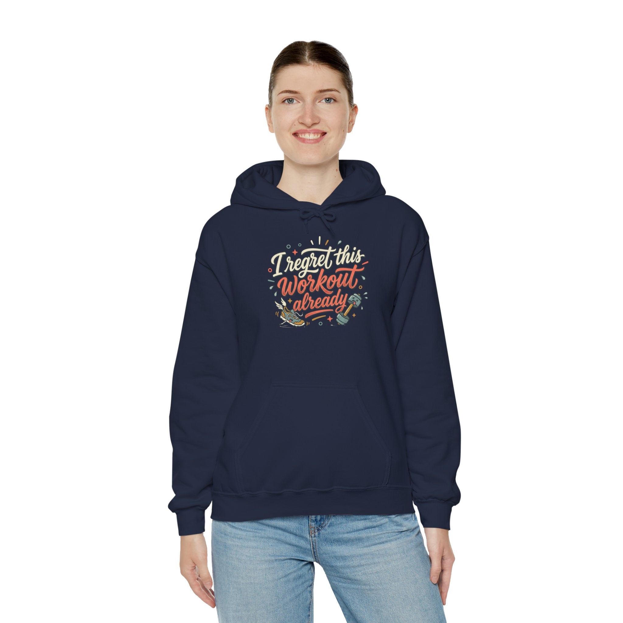 I Regret This Workout Unisex Heavy Blend™ Hooded Sweatshirt