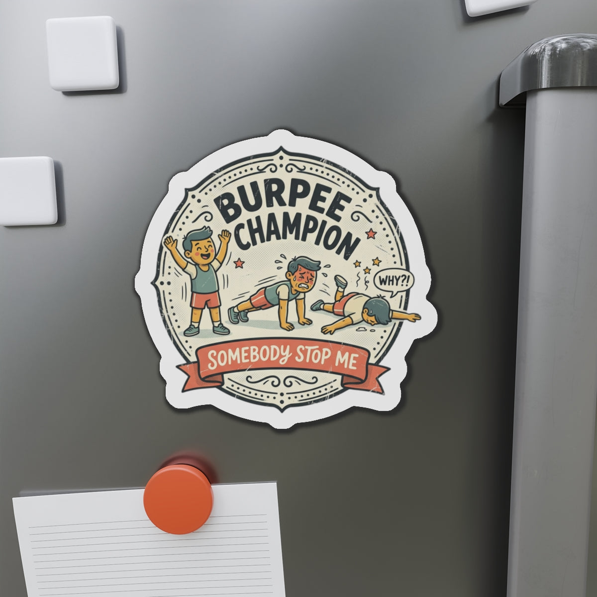 Burpee Champion Die-Cut Magnets
