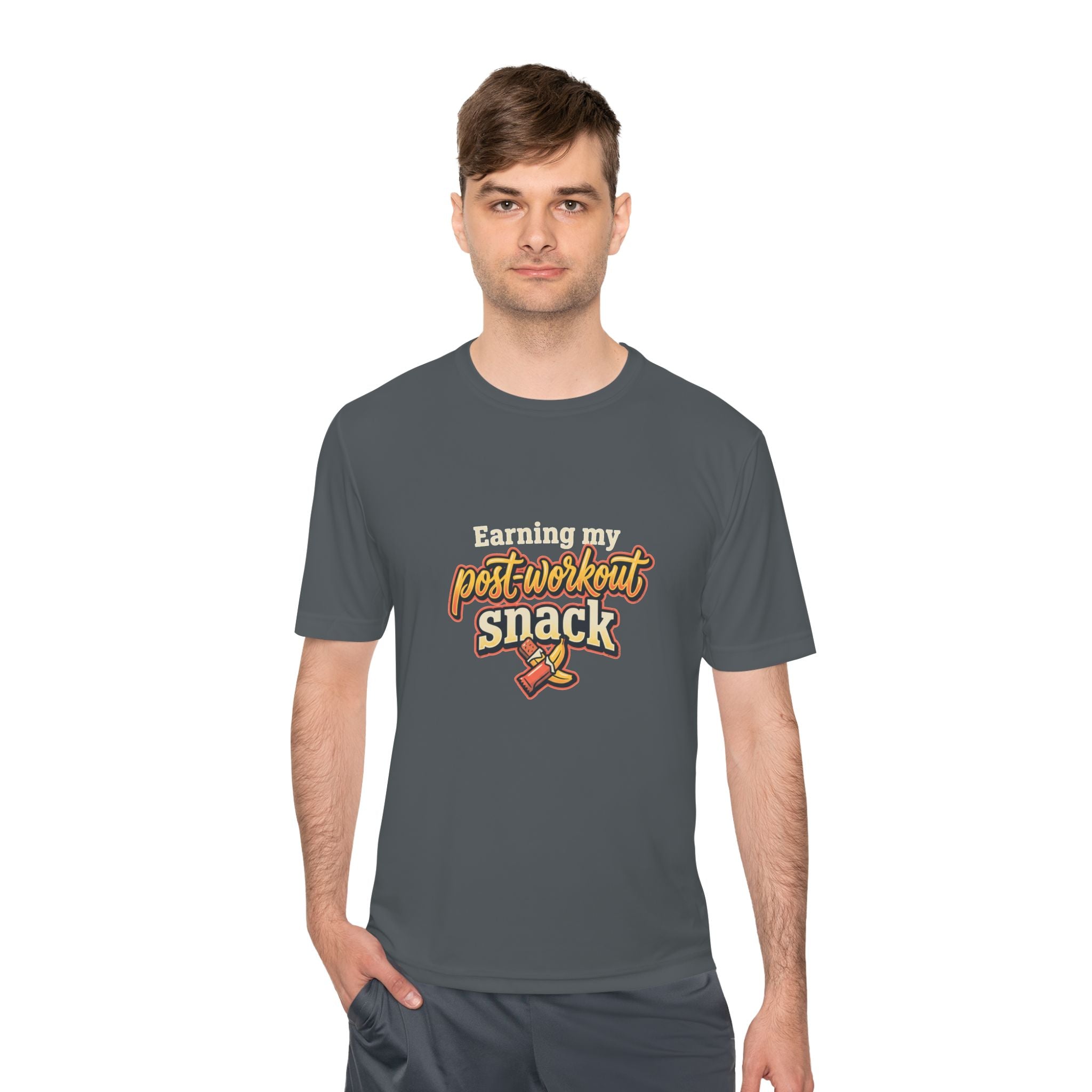 Earning My Post-Workout Snack Unisex Moisture Wicking Tee