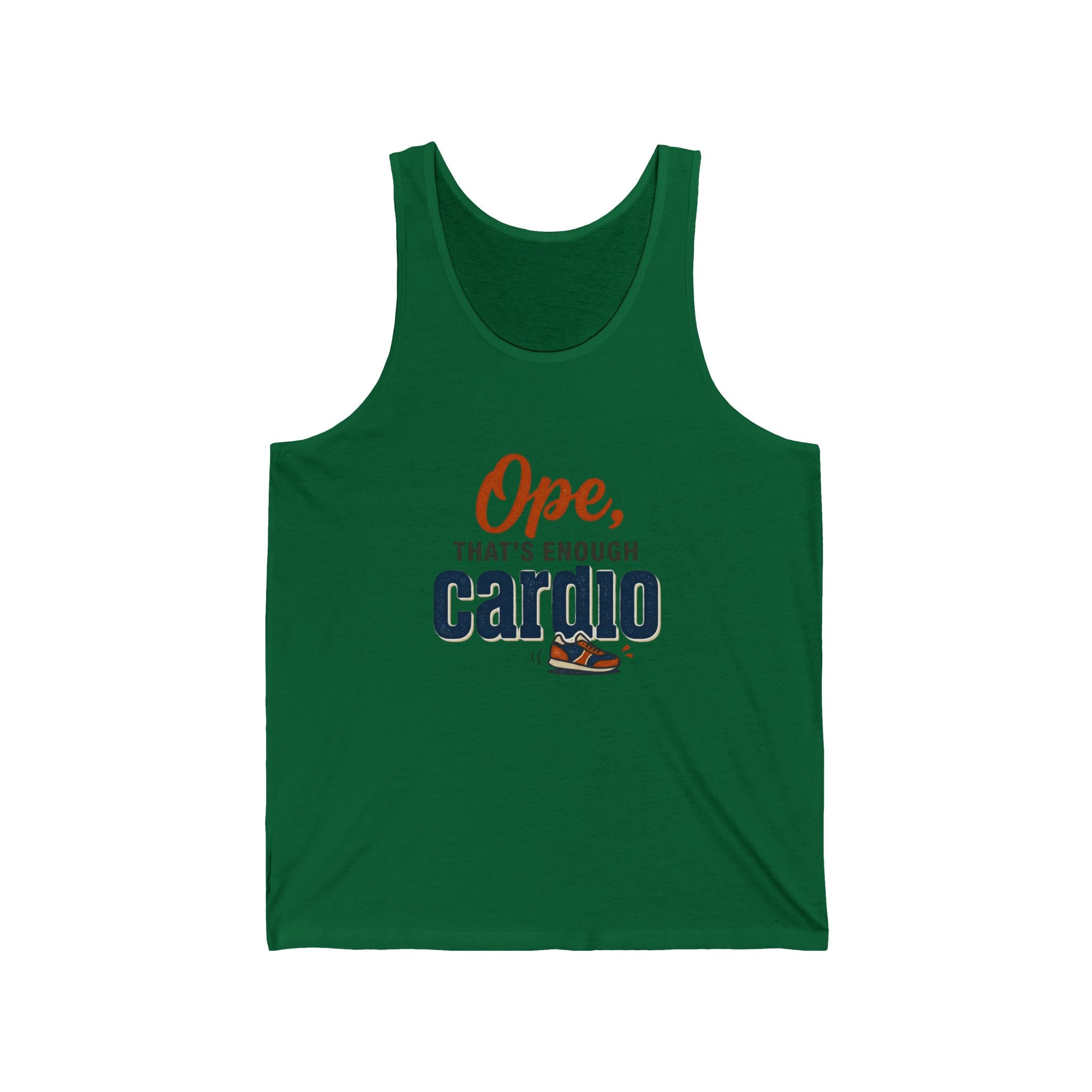 Ope, That's Enough Cardio Unisex Jersey Tank