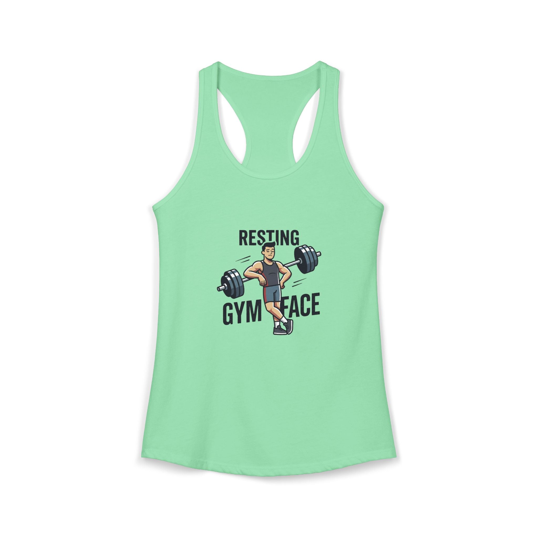 Resting Gym Face Women's Ideal Racerback Tank