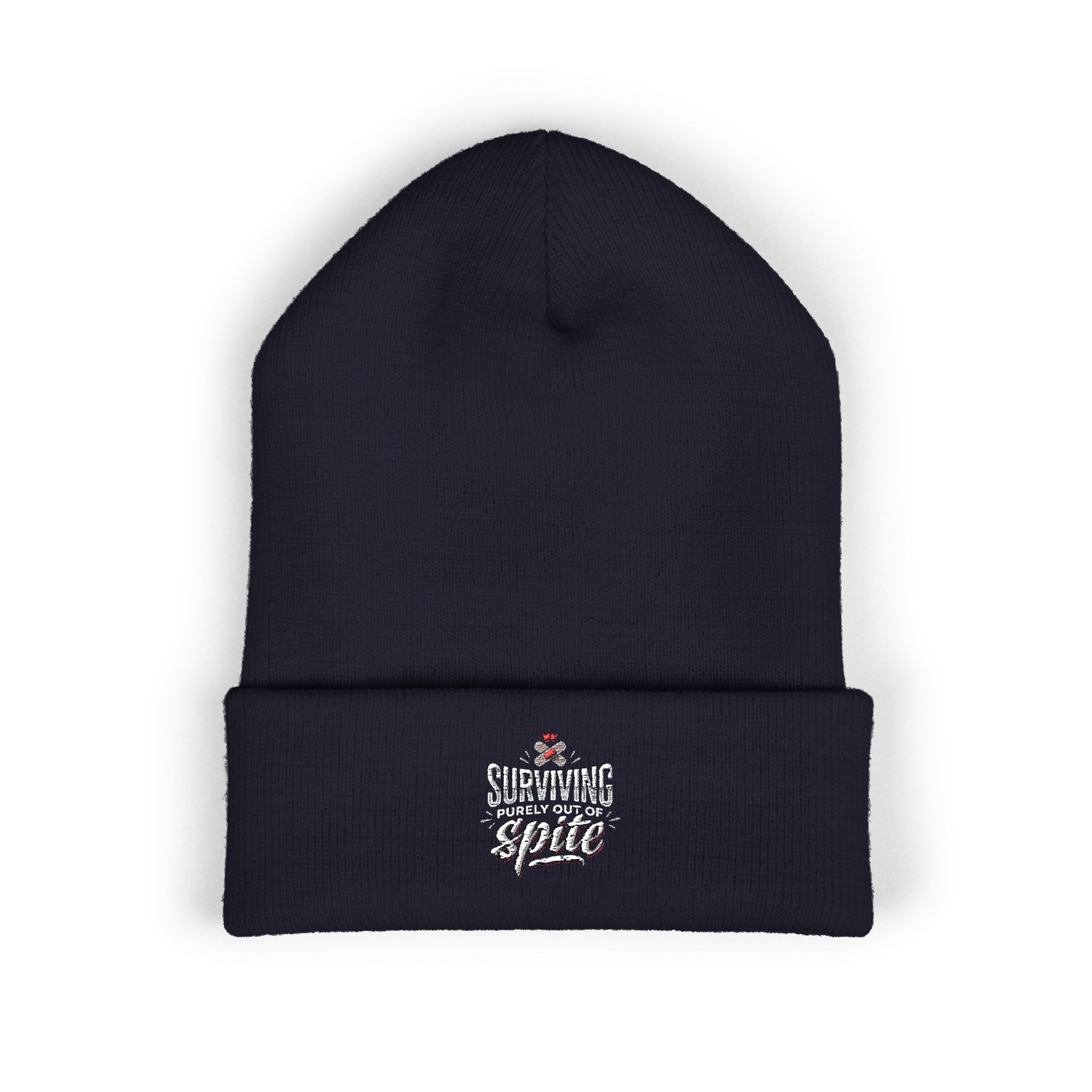 Surviving Purely Out of Spite Classic Cuffed Beanie (Embroidery)