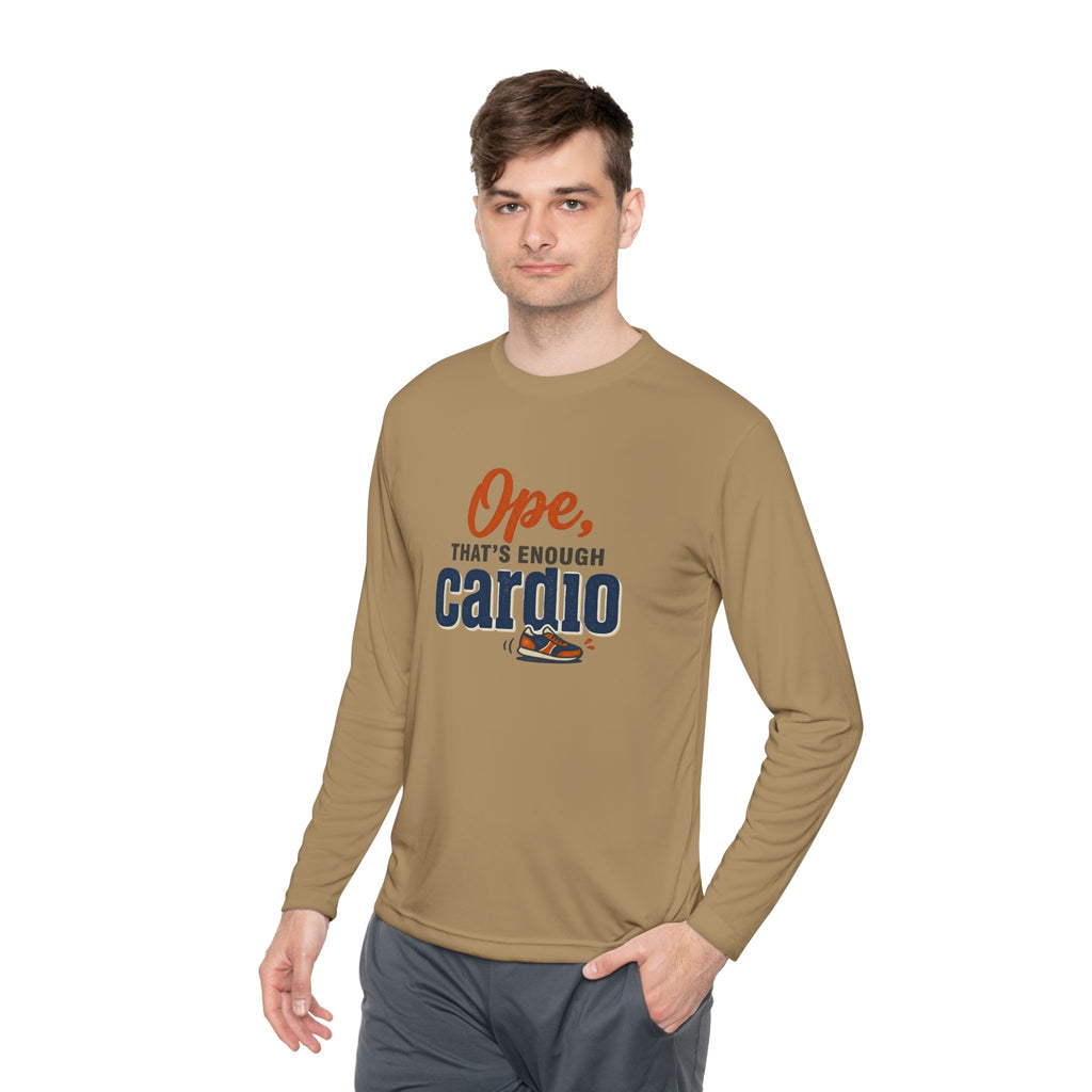Ope, That's Enough Cardio Unisex Lightweight Long Sleeve Tee