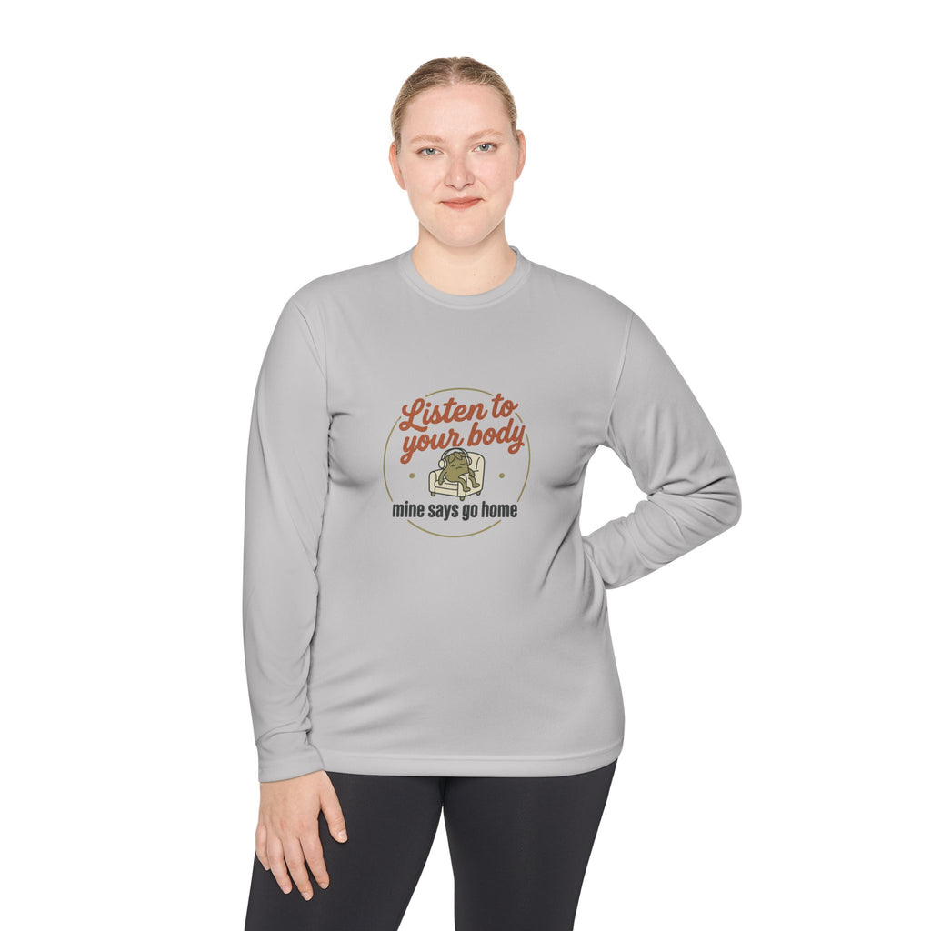 Listen to Your Body Unisex Lightweight Long Sleeve Tee