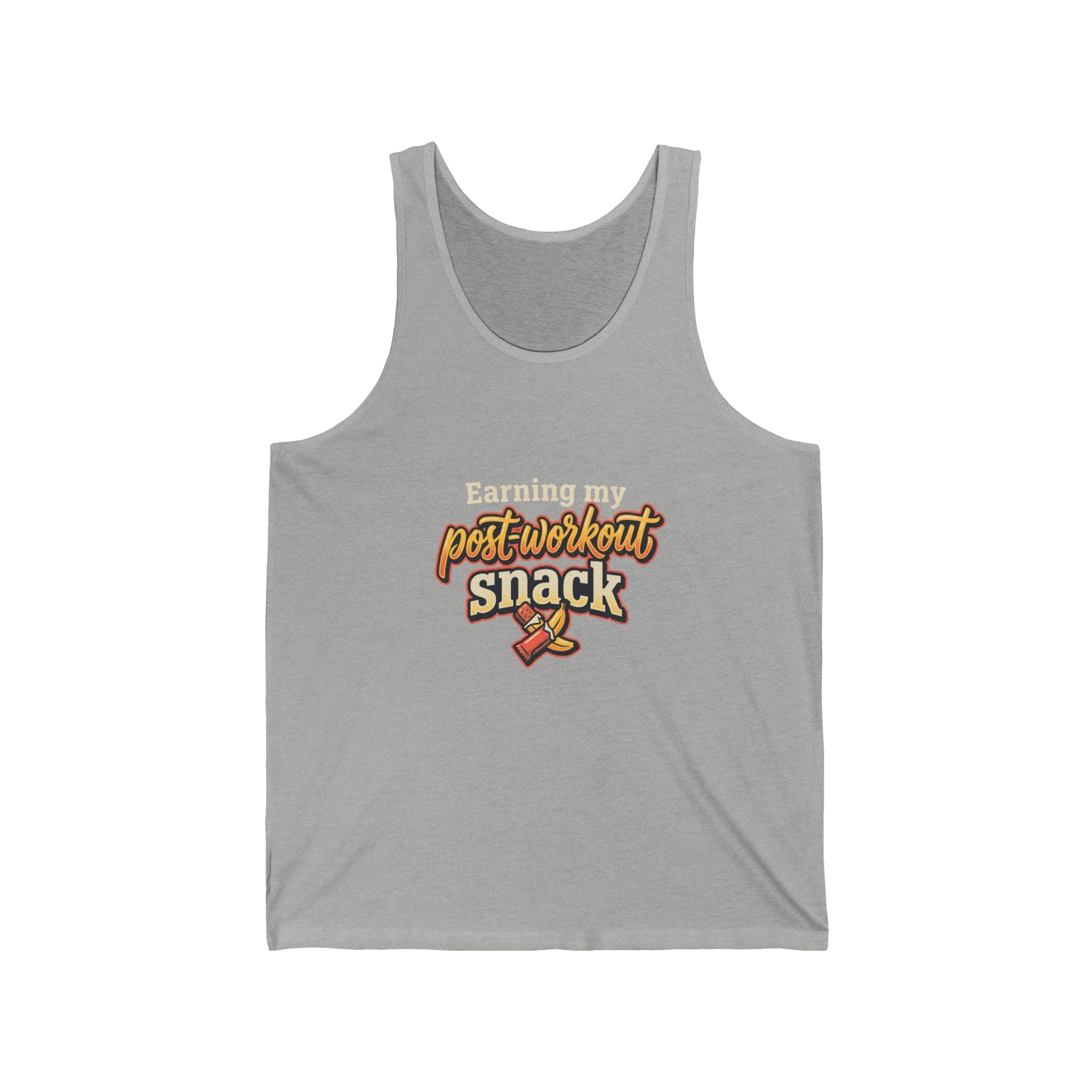 Earning My Post-Workout Snack Unisex Jersey Tank
