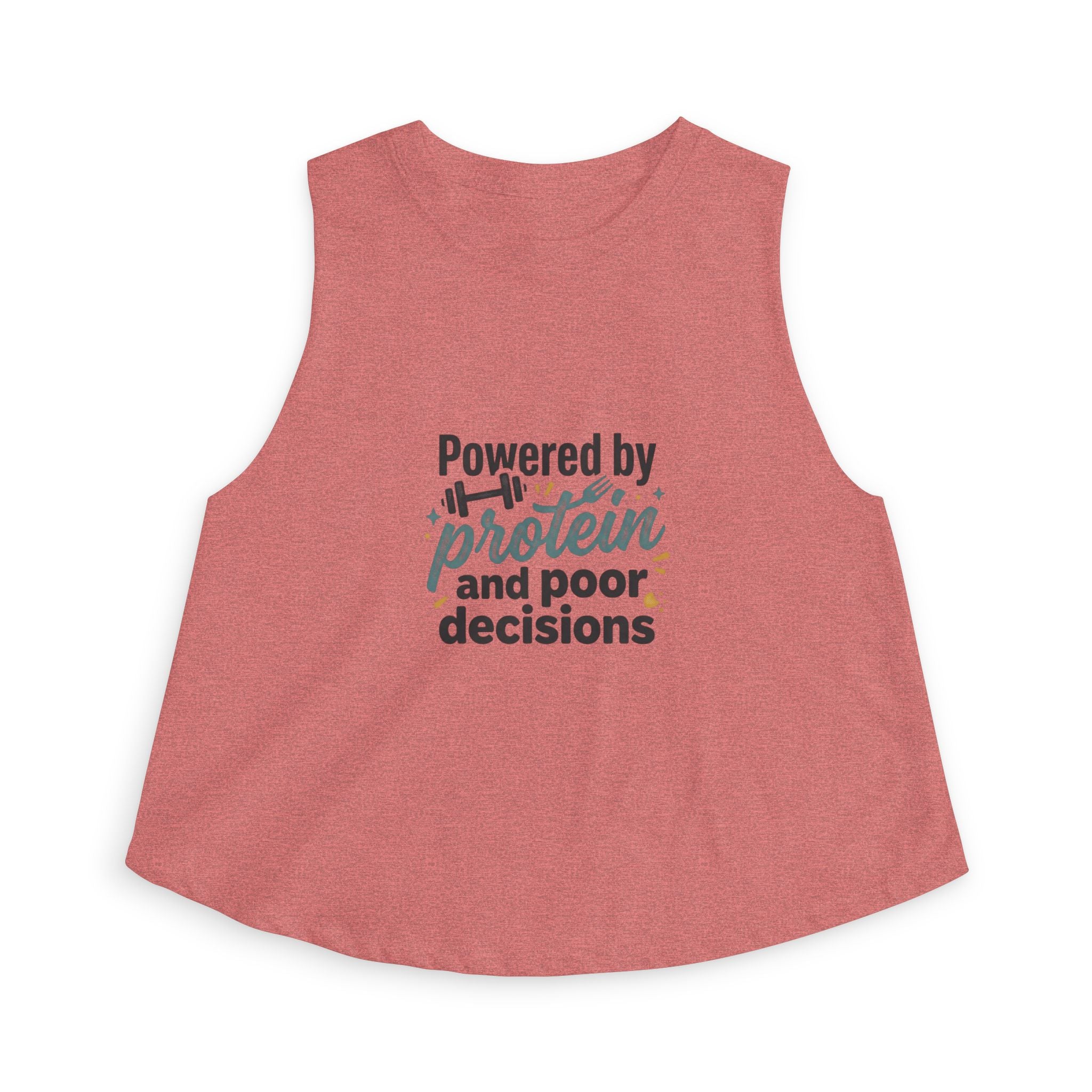Powered by Protein and Poor Decisions Women's Crop Top