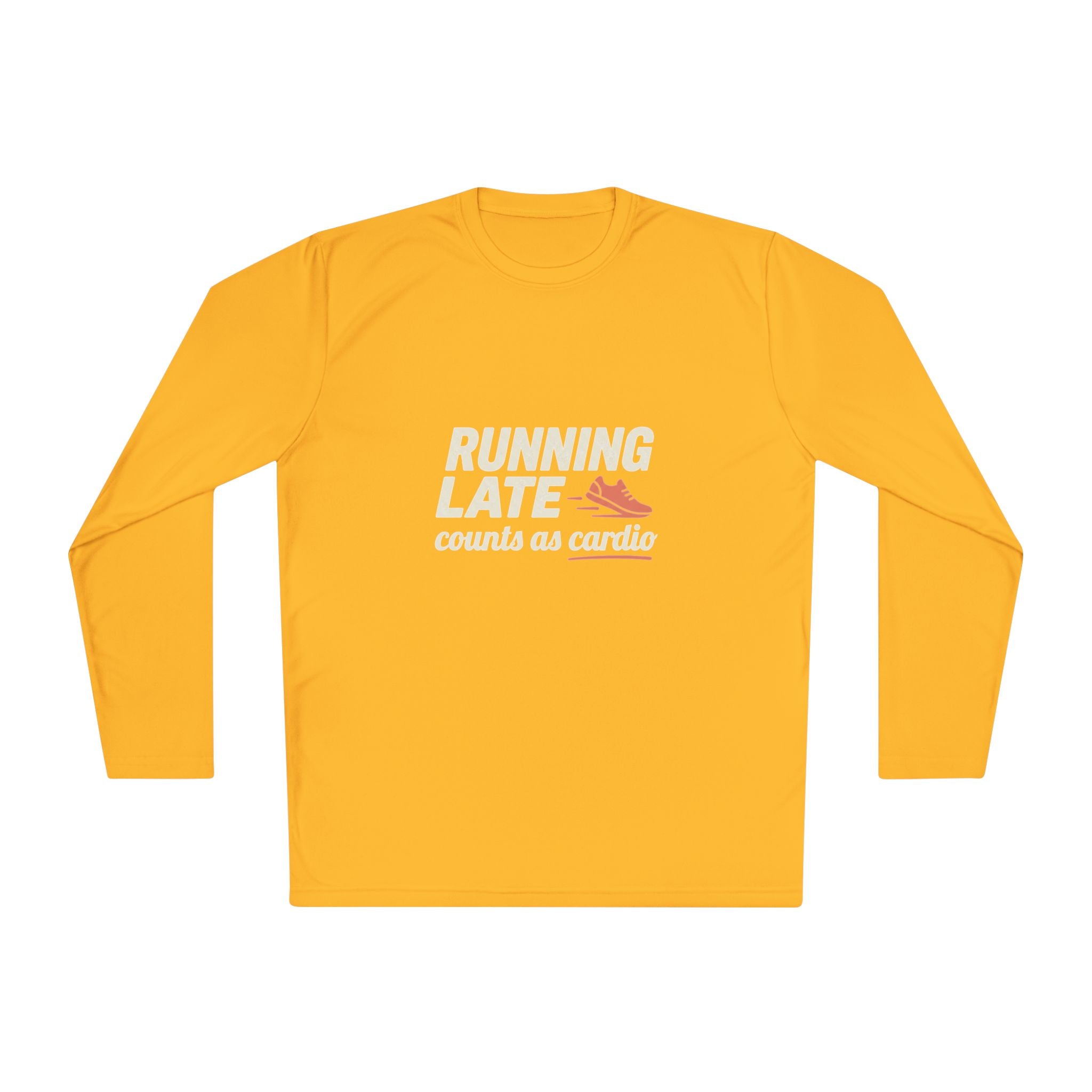 Running Late Counts as Cardio Unisex Lightweight Long Sleeve Tee