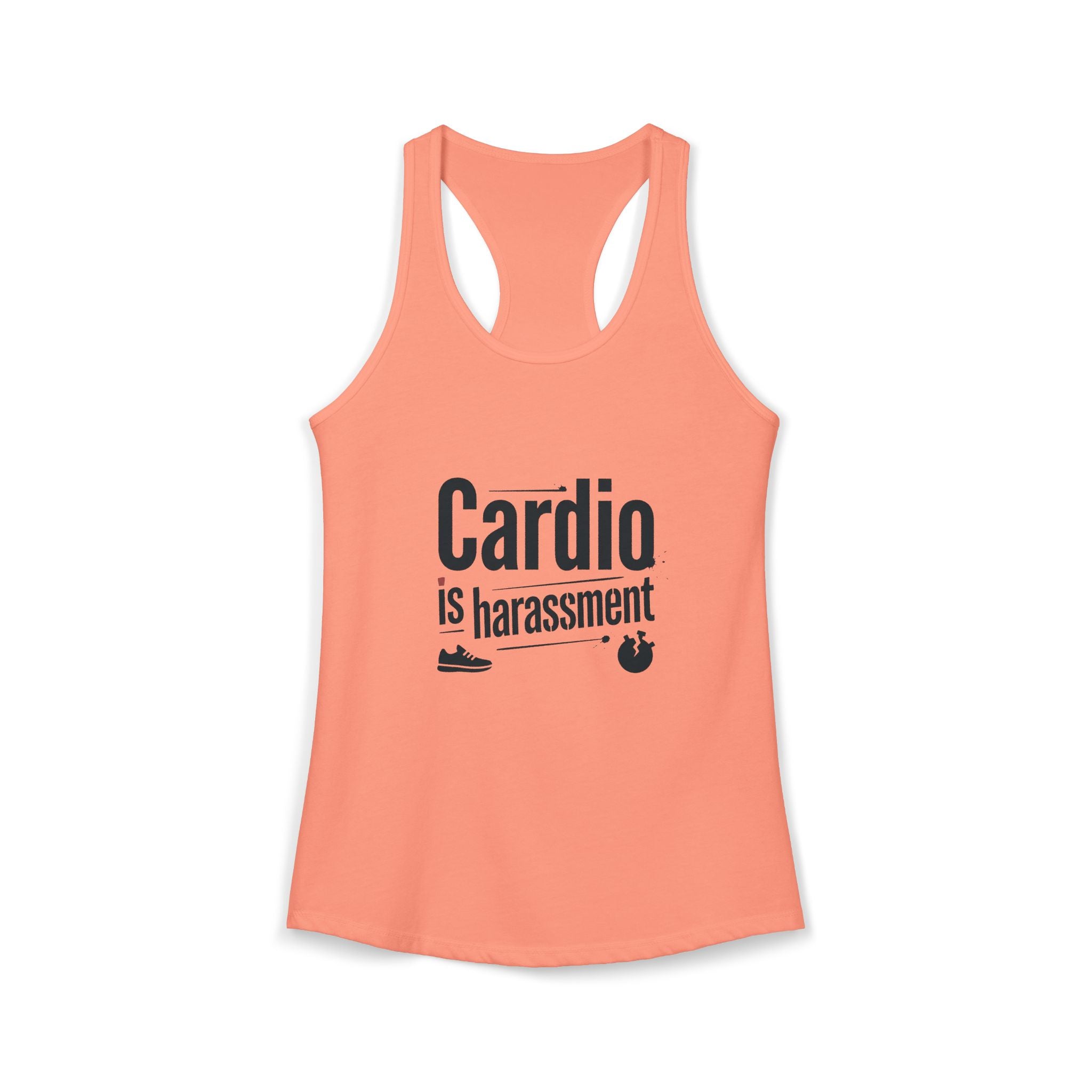 Cardio is Harassment Women's Ideal Racerback Tank