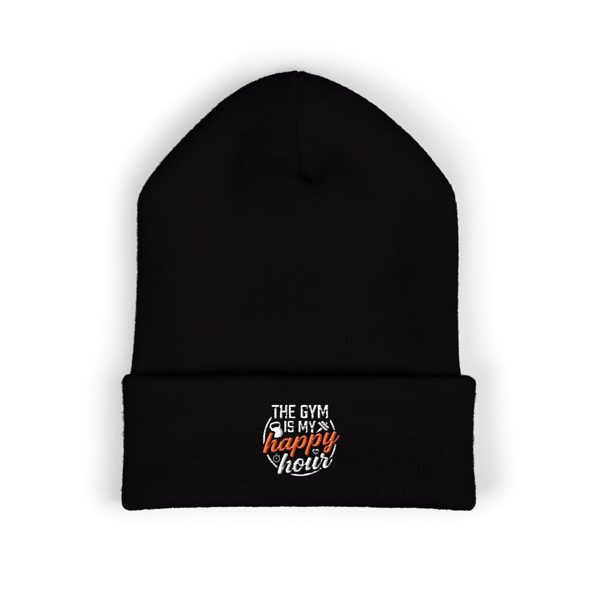 The Gym is My Happy Hour Classic Cuffed Beanie (Embroidery)