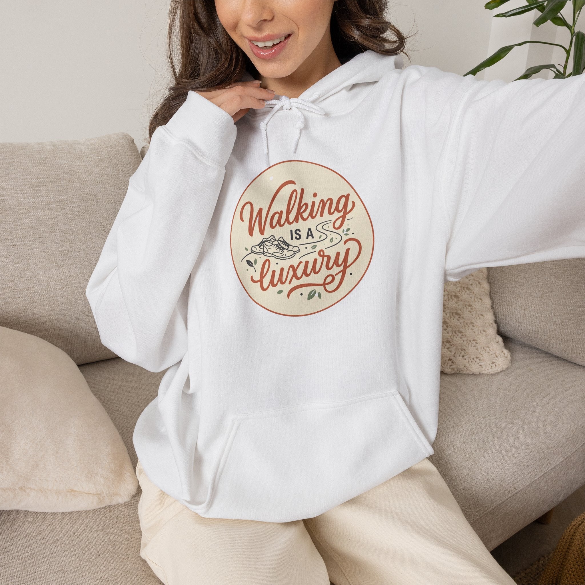 Walking is a Luxury Unisex Heavy Blend™ Hooded Sweatshirt