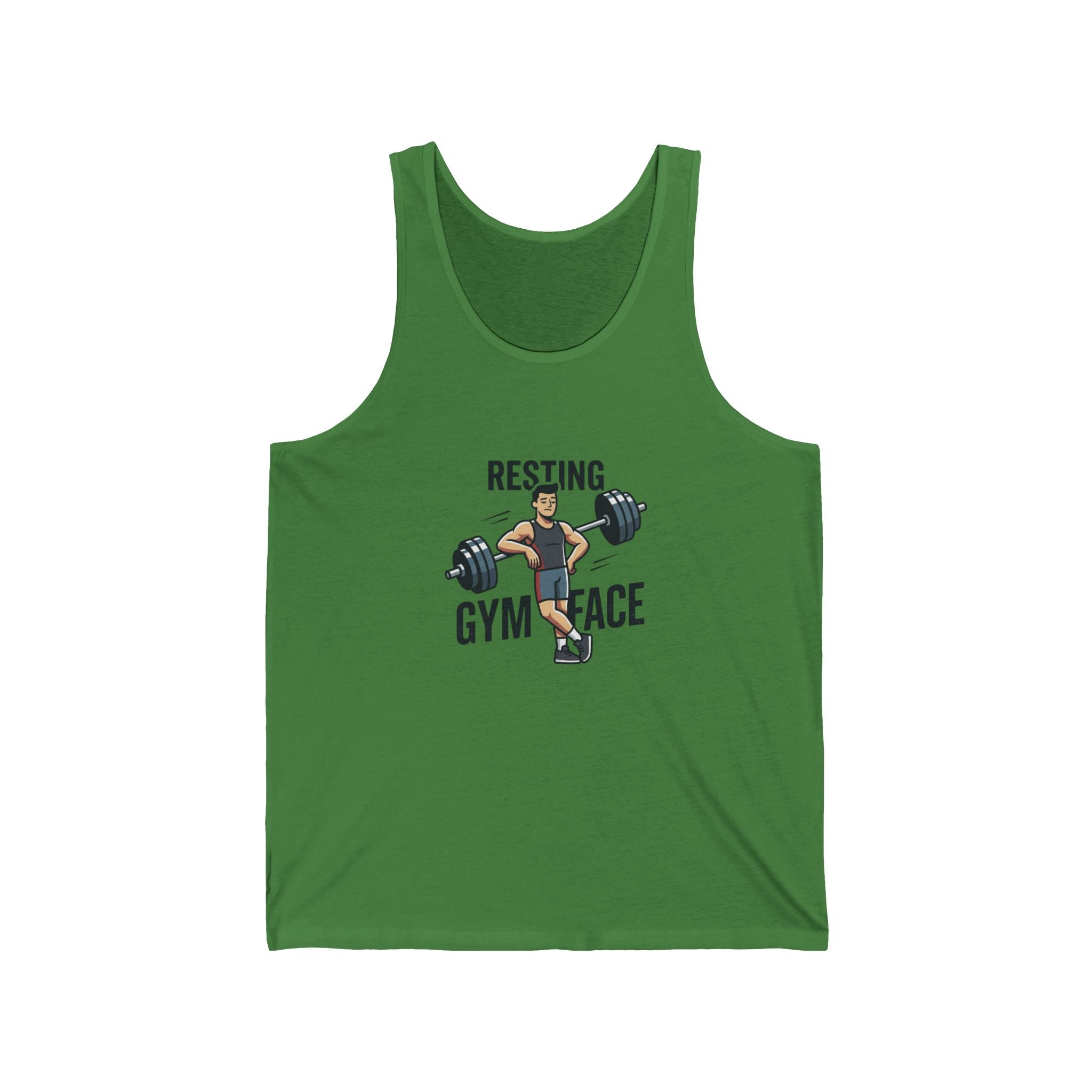 Resting Gym Face Unisex Jersey Tank