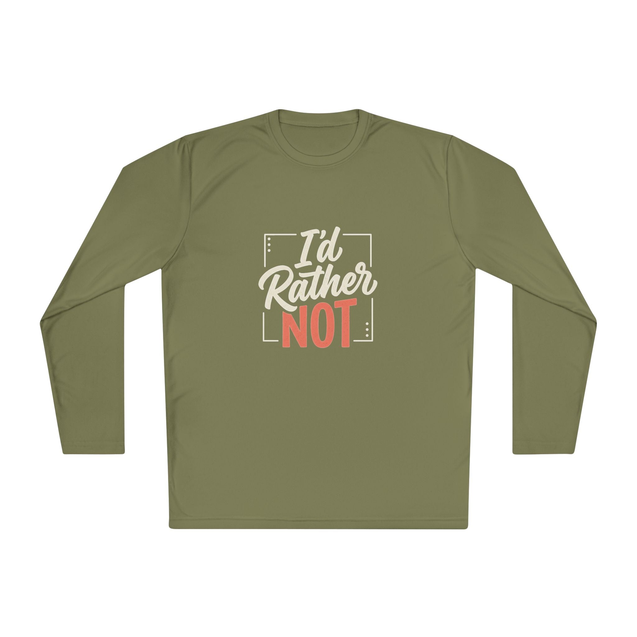 I'd Rather Not Unisex Lightweight Long Sleeve Tee