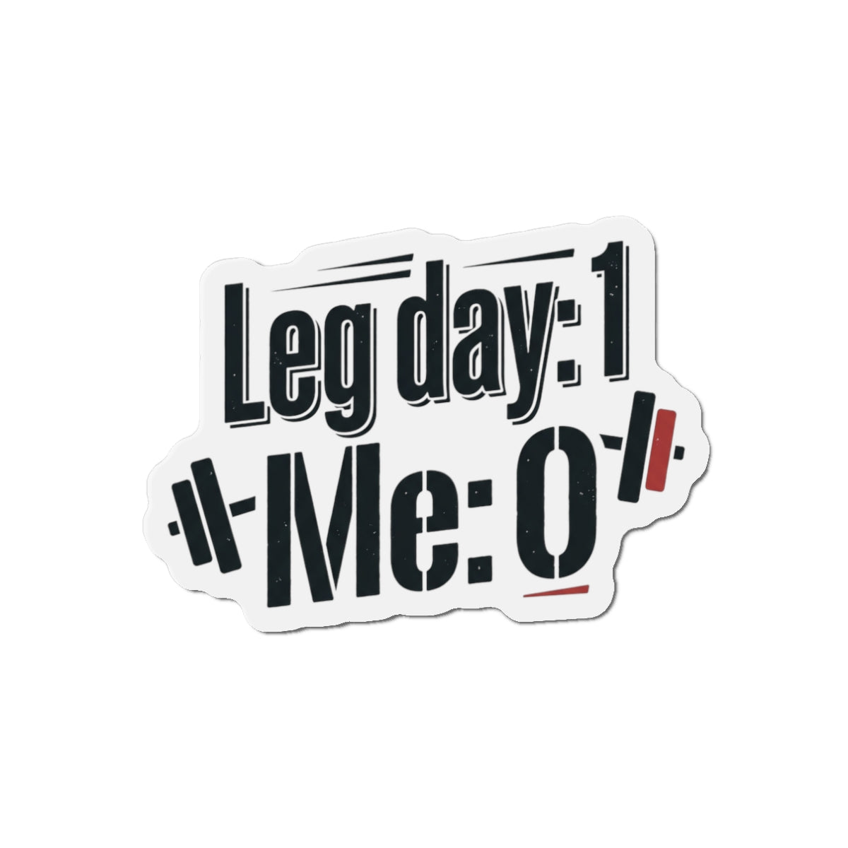 Leg Day Die-Cut Magnets