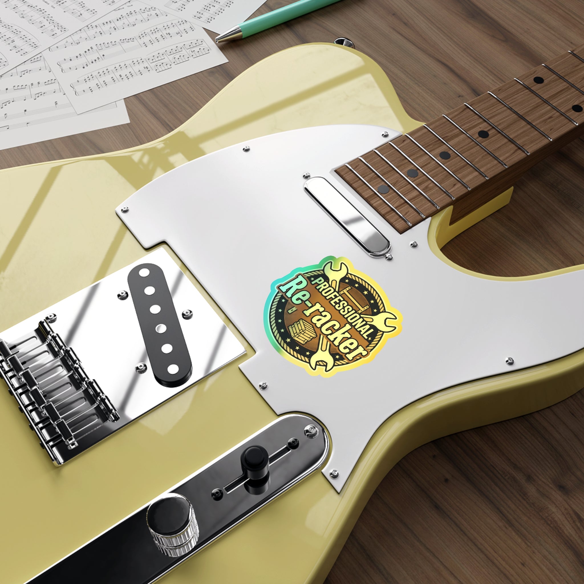 Professional Re-Racker Holographic Die-cut Stickers