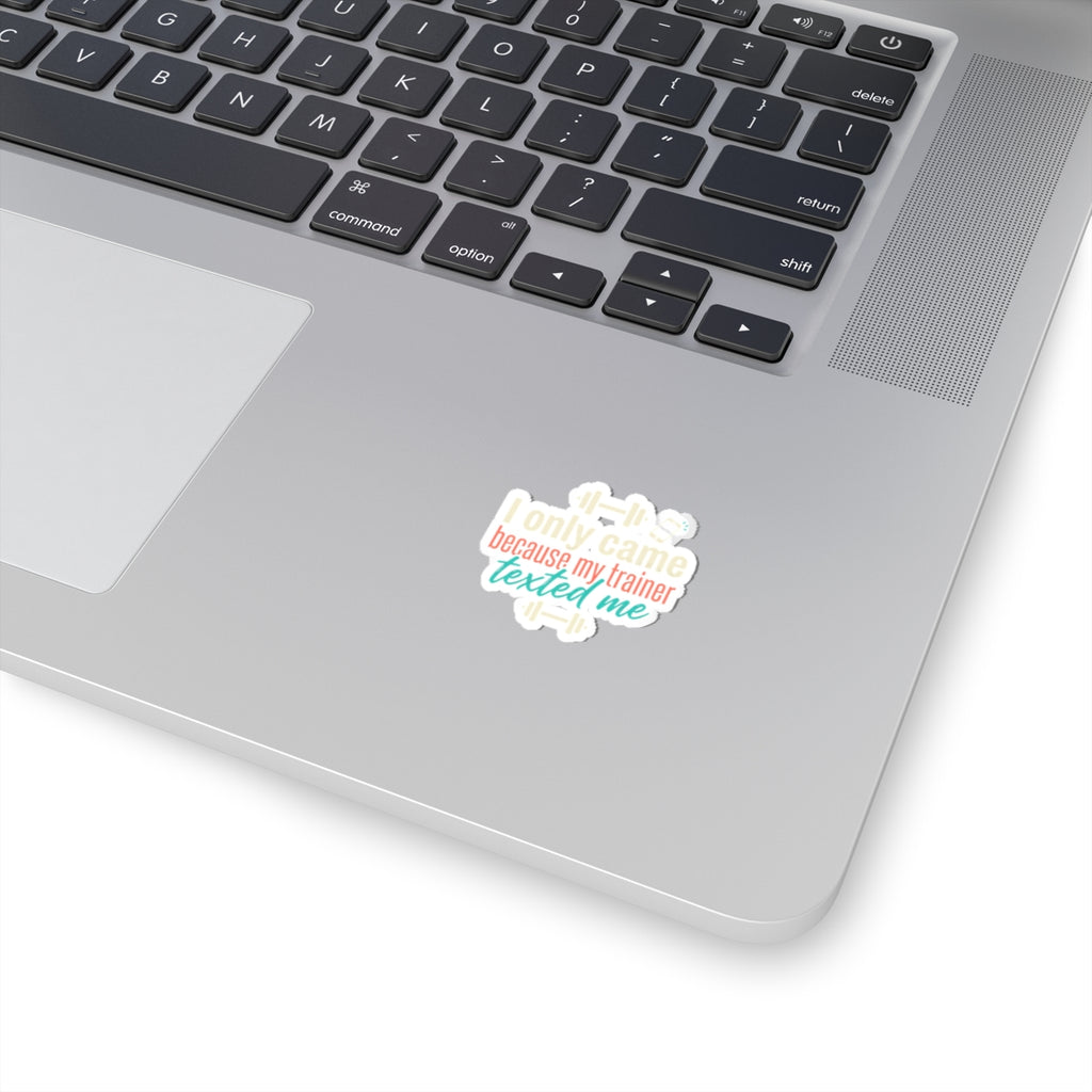 I Only Came Because My Trainer Texted Me Kiss-Cut Stickers