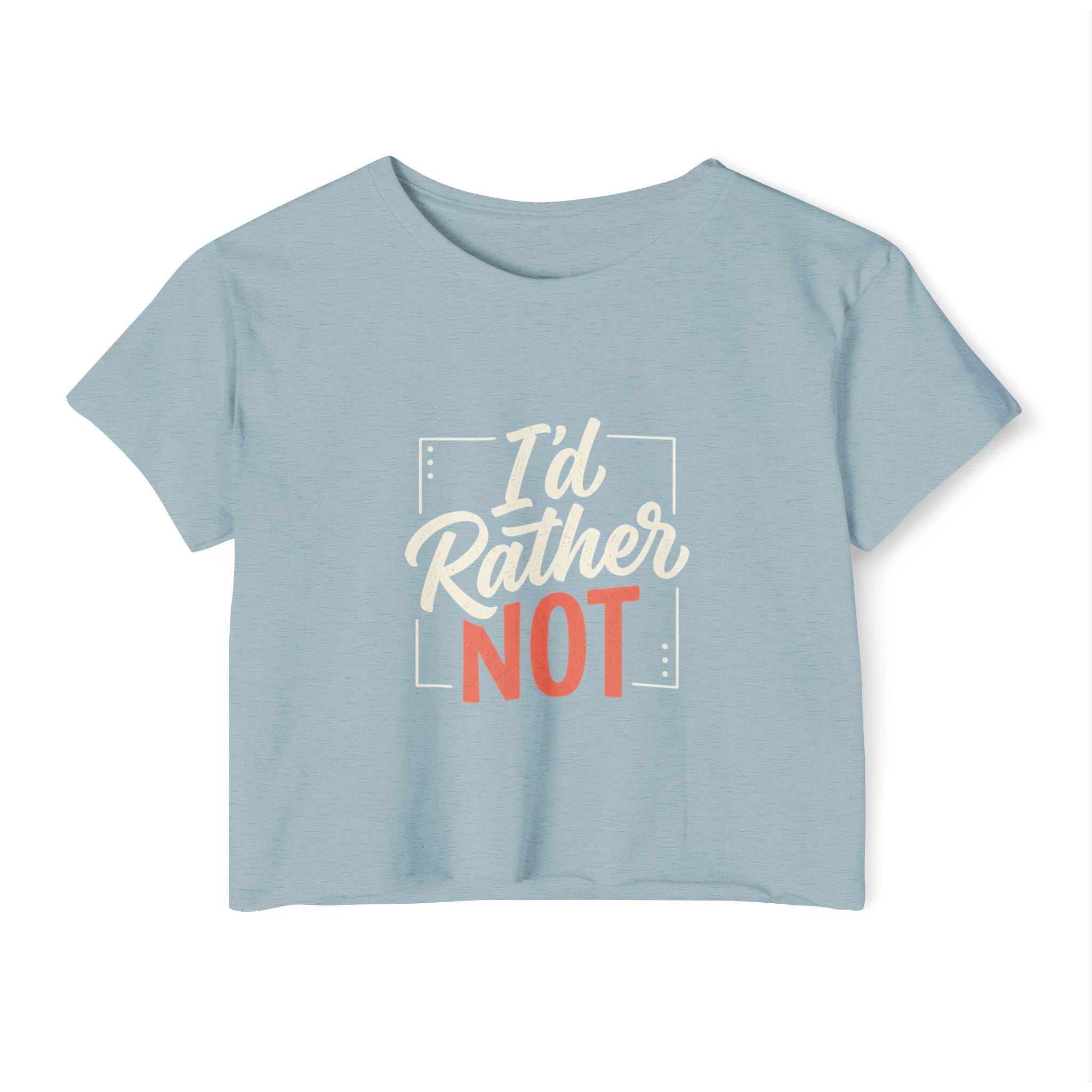 I'd Rather Not Women's Festival Crop Top
