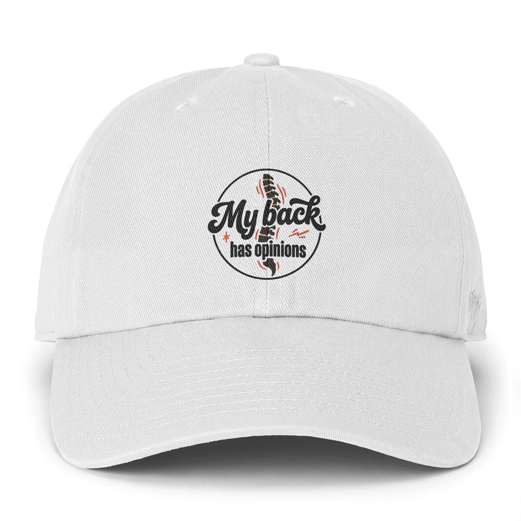 My Back Has Opinions Clean Up Cap