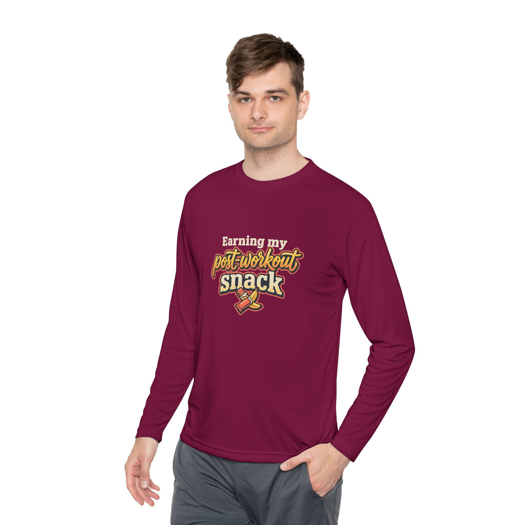 Earning My Post-Workout Snack Unisex Lightweight Long Sleeve Tee