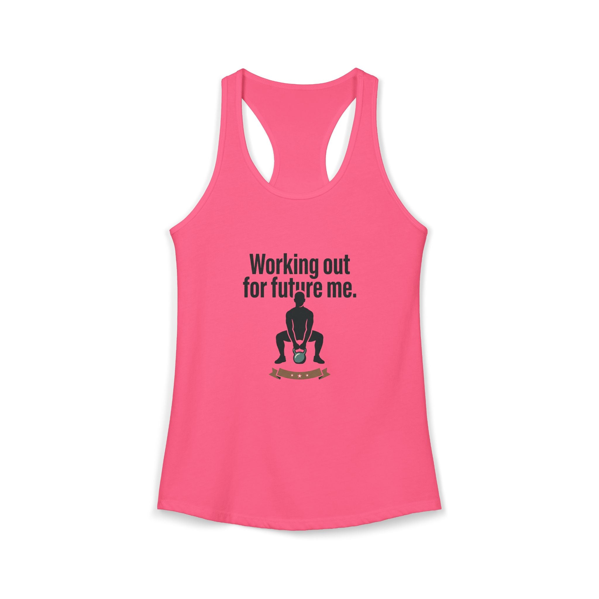 Working Out For Future Me Women's Ideal Racerback Tank