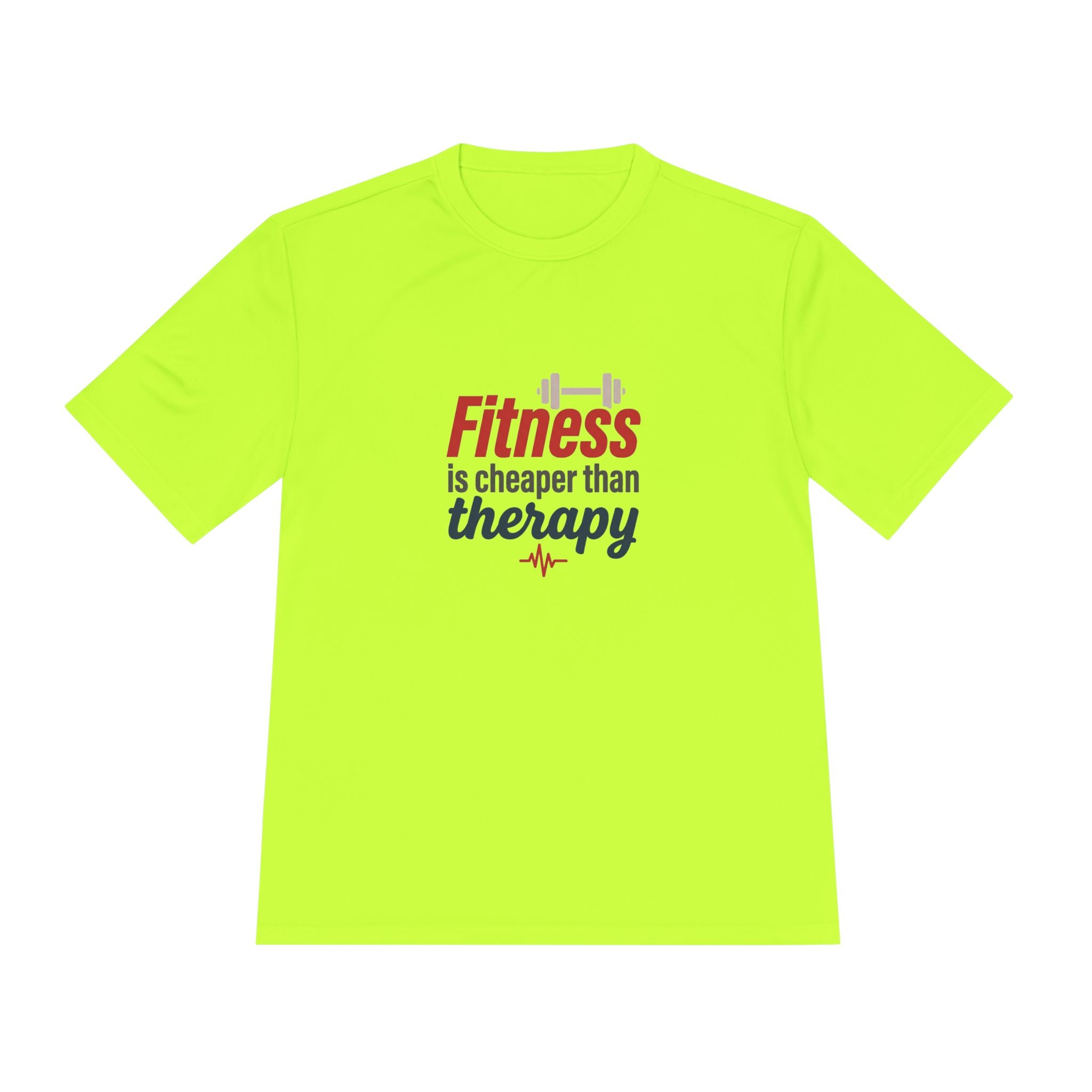 Fitness is Cheaper than Therapy Unisex Moisture Wicking Tee