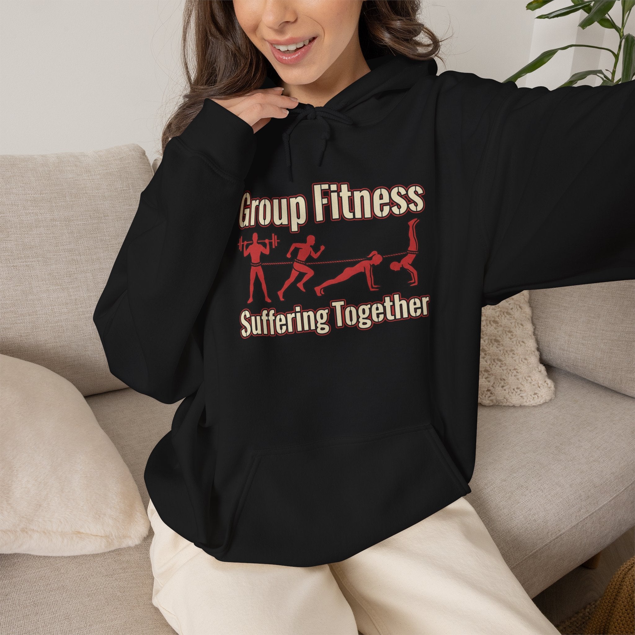Group Fitness Suffering Together Unisex Heavy Blend™ Hooded Sweatshirt