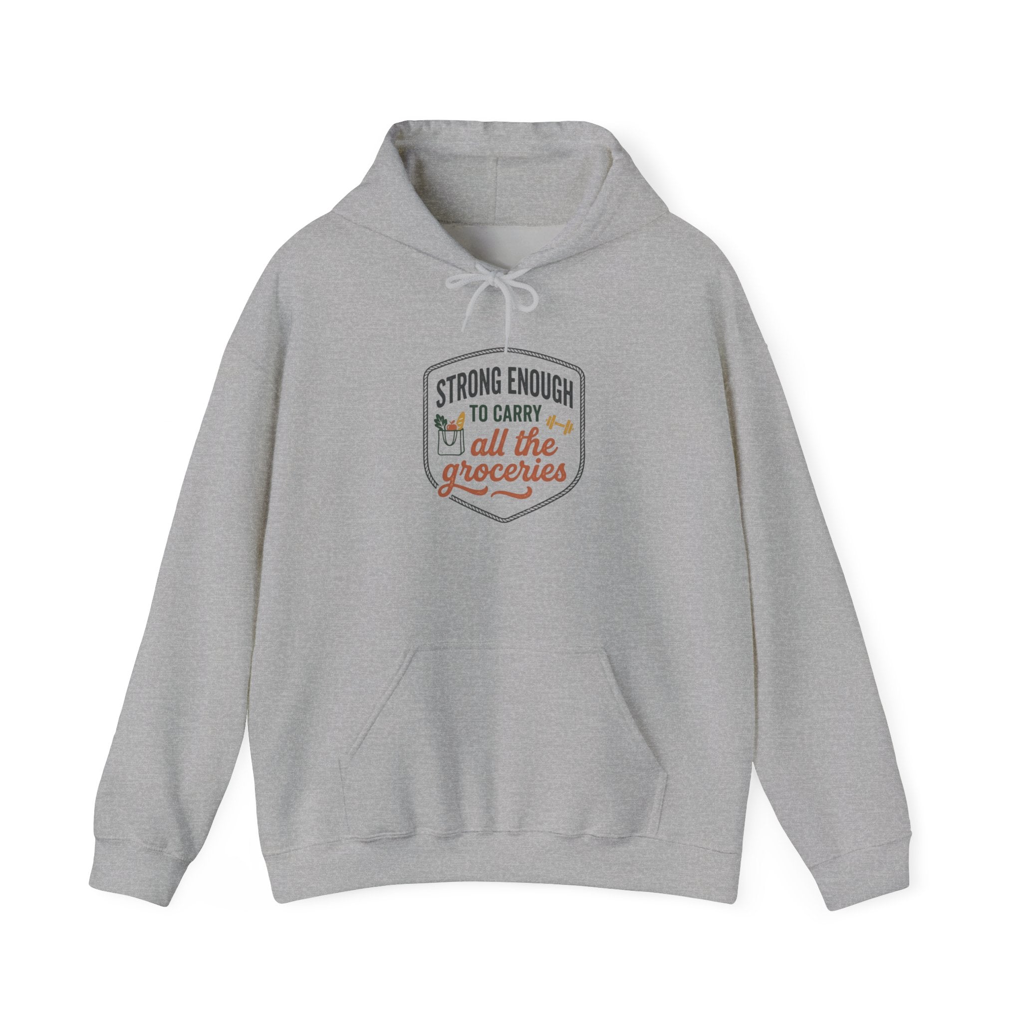 Strong Enough to Carry All the Groceries Unisex Heavy Blend™ Hooded Sweatshirt