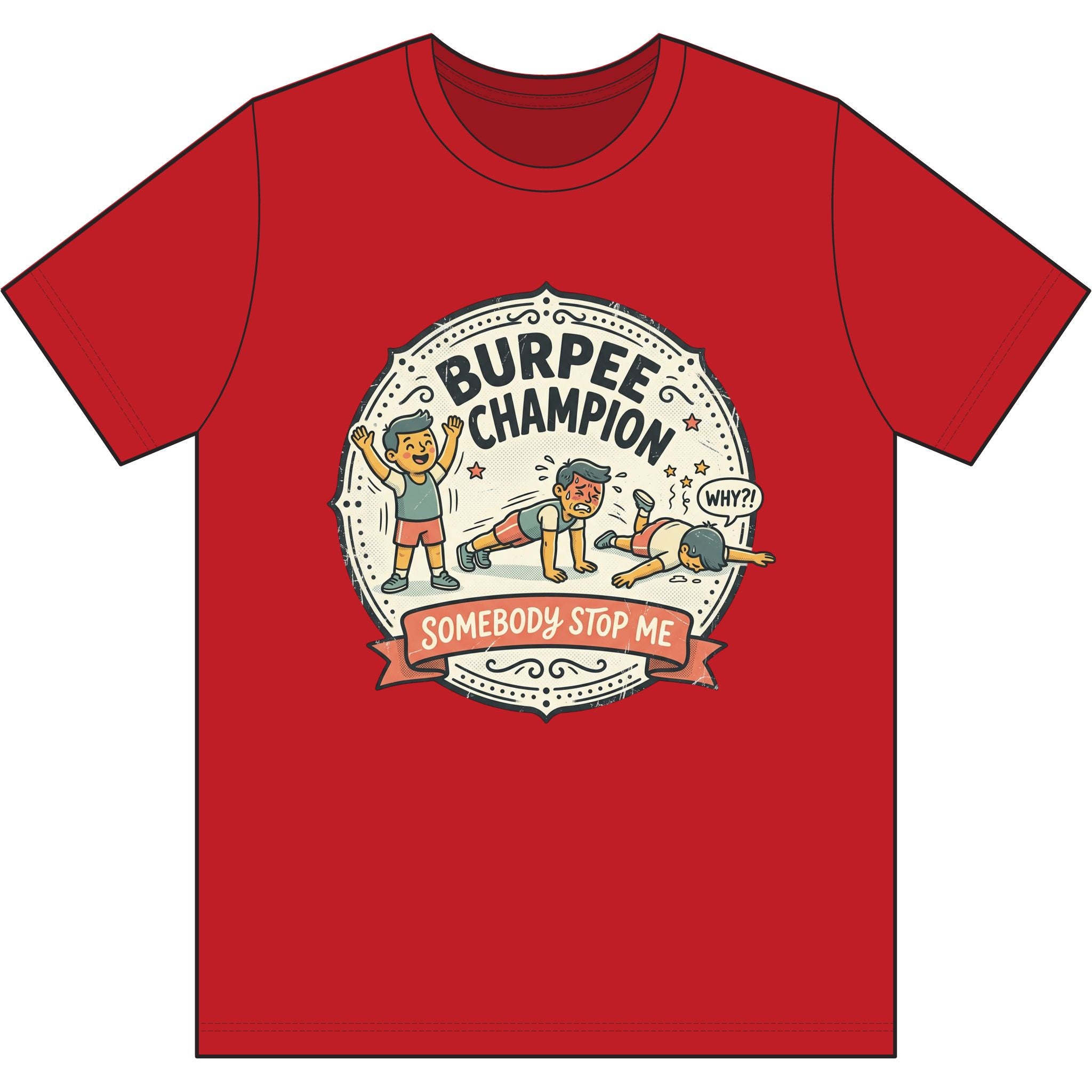 Burpee Champion Dri-Power 100% Polyester T-Shirt