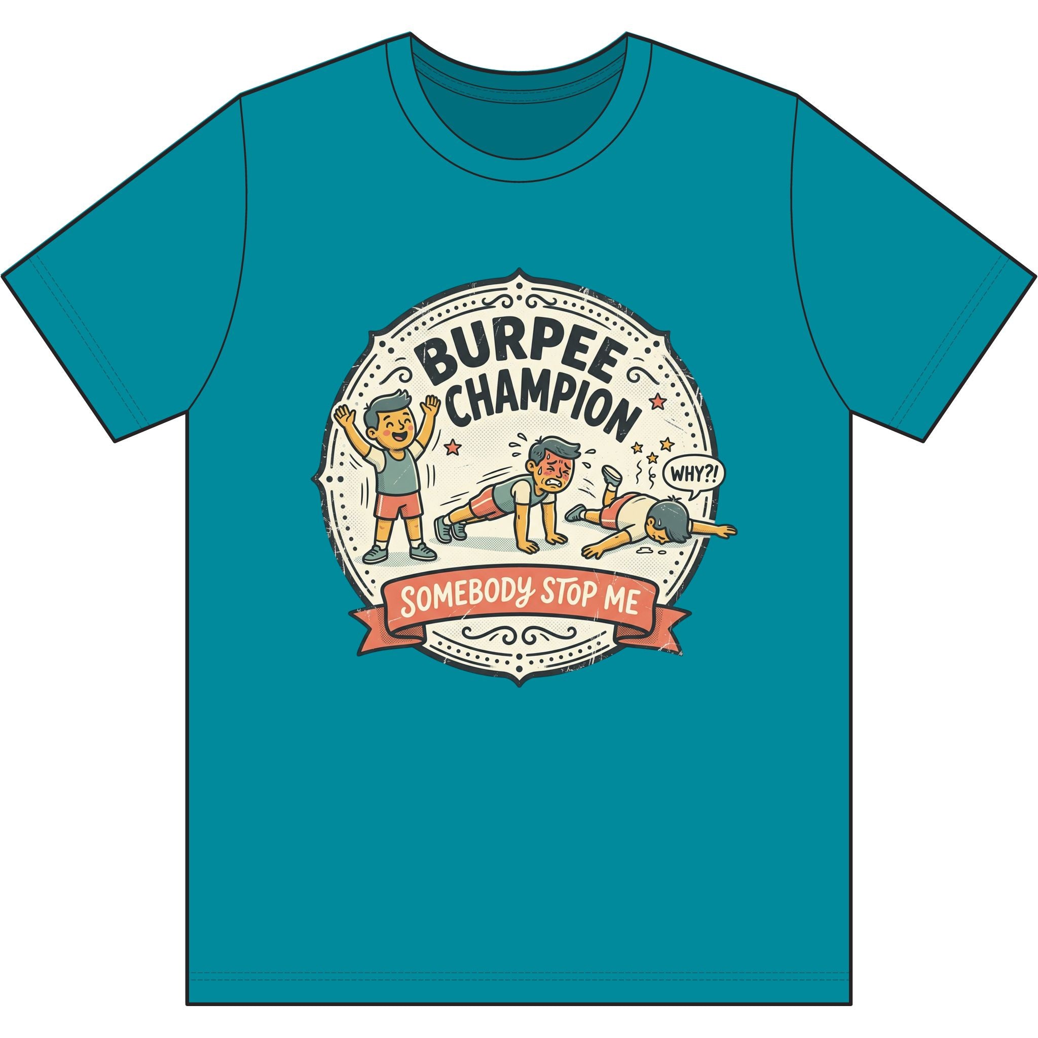Burpee Champion Dri-Power 100% Polyester T-Shirt