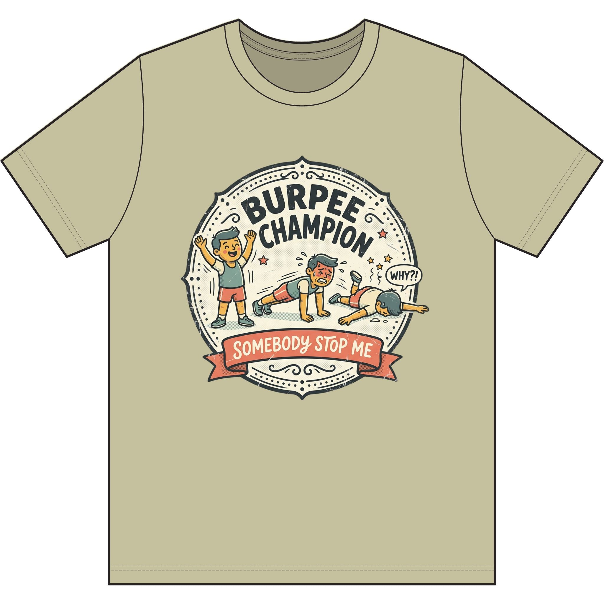 Burpee Champion Dri-Power 100% Polyester T-Shirt