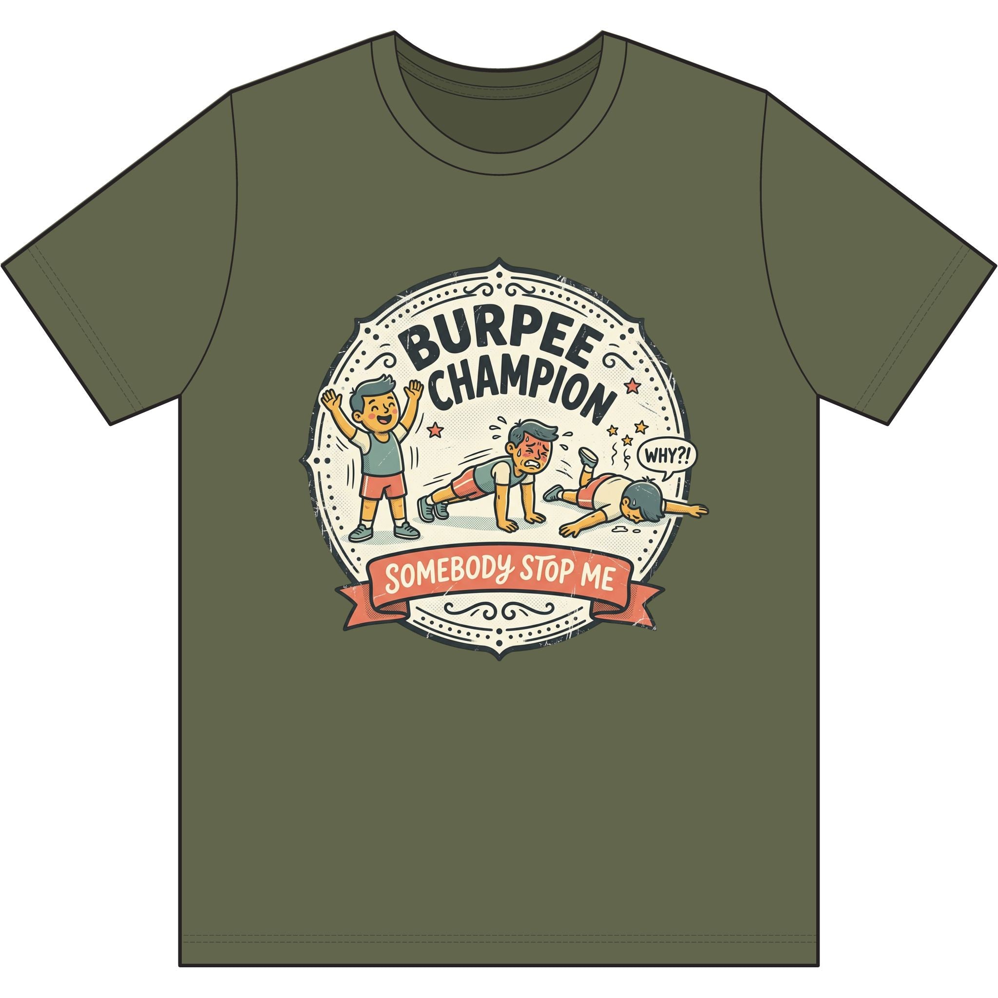 Burpee Champion Dri-Power 100% Polyester T-Shirt