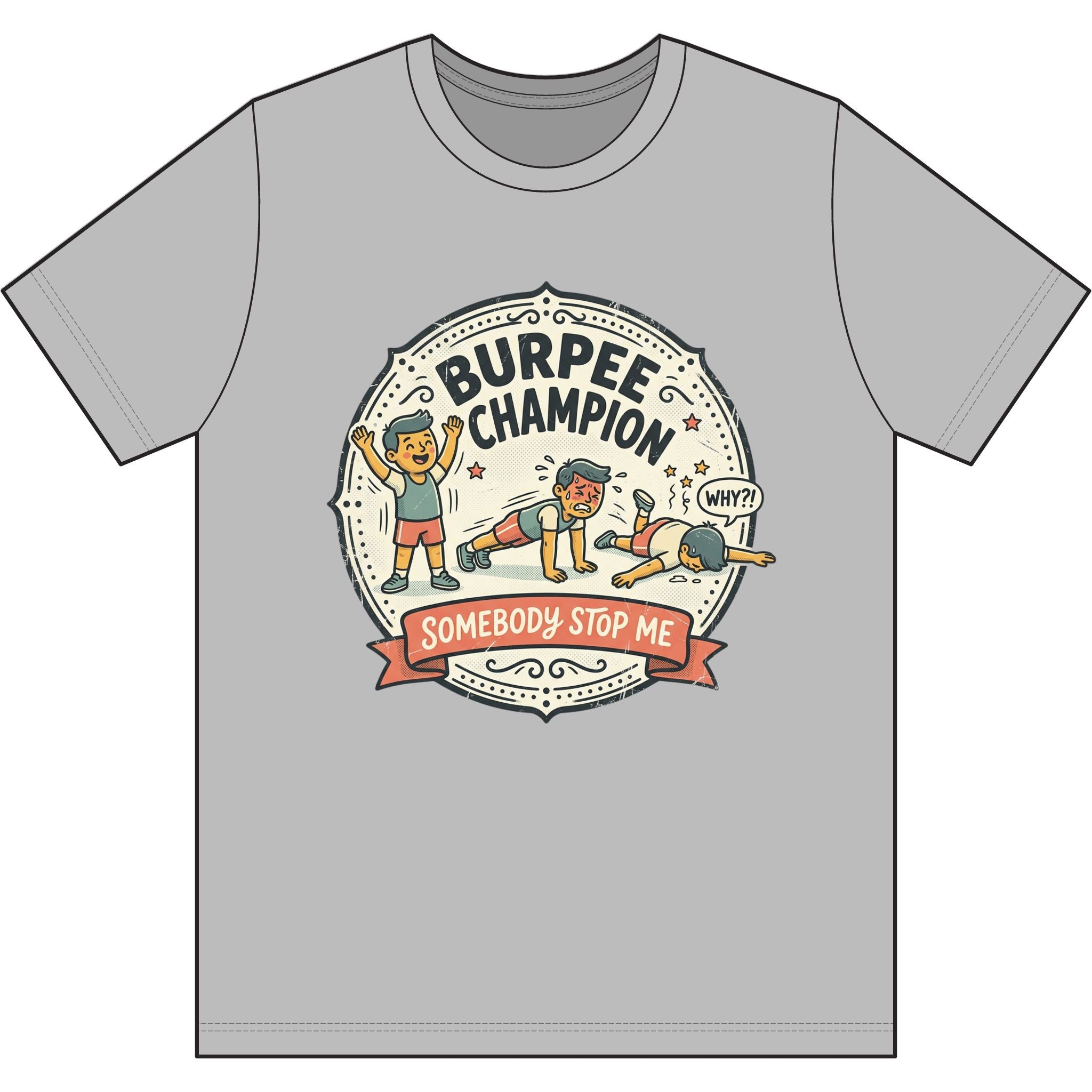 Burpee Champion Dri-Power 100% Polyester T-Shirt