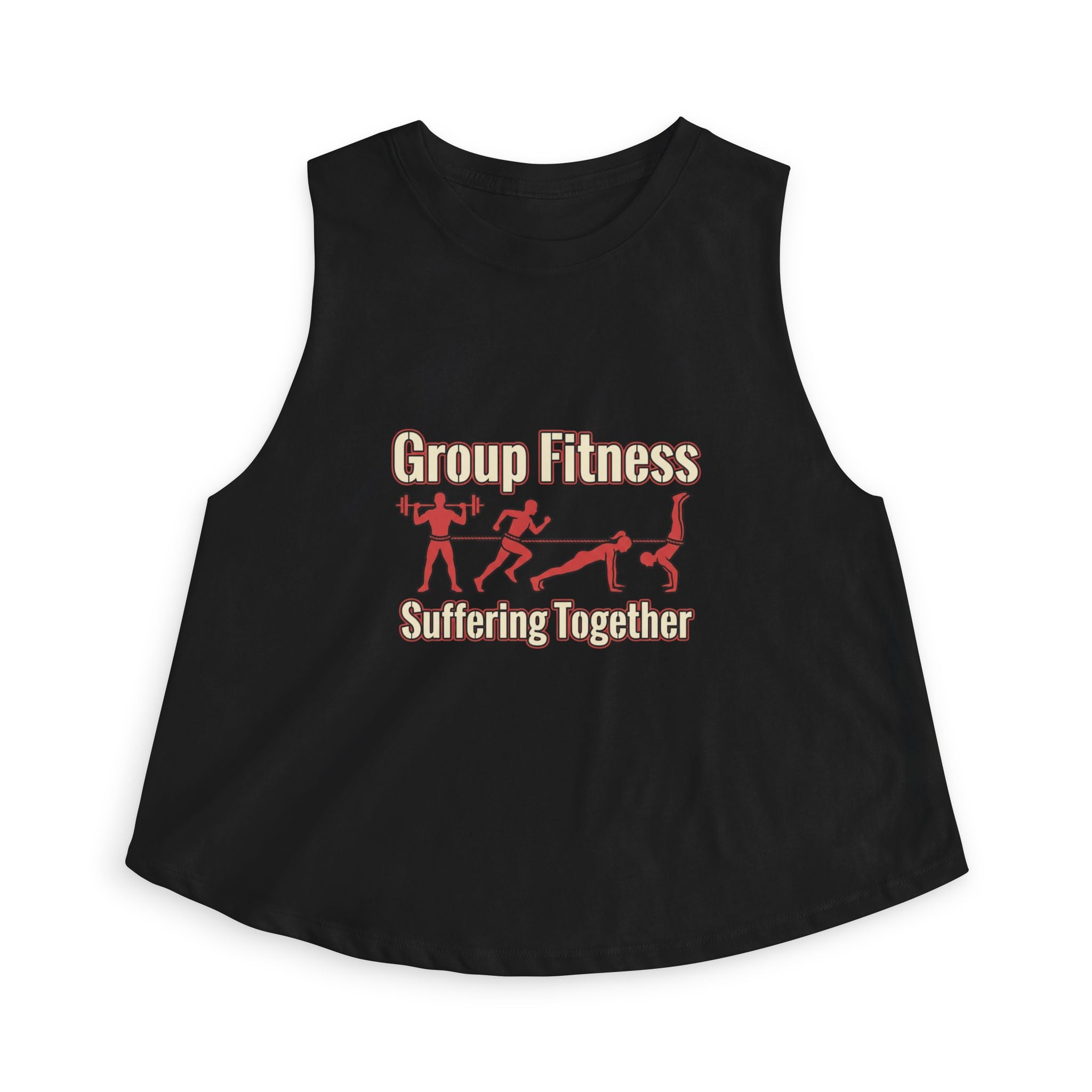 Group Fitness Suffering Together Women's Crop Top